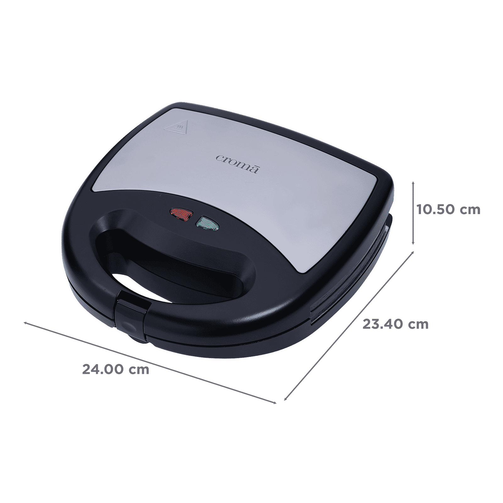 Croma AK6202 750W 2 Slice Sandwich Maker with Cool Touch Handle (Black)_2