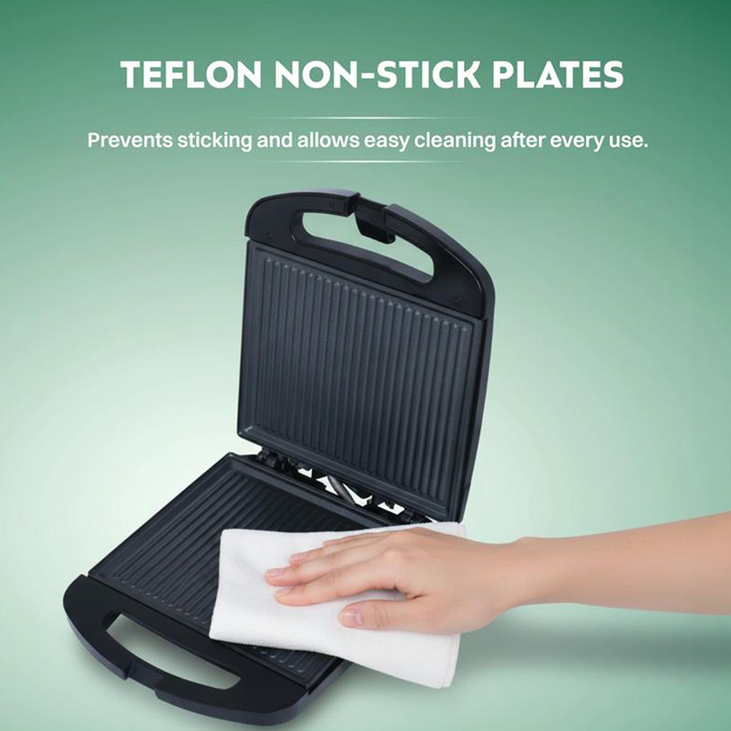 Croma AK6204 1500W 4 Slice Sandwich Maker with Auto Shut Off (Black)_5