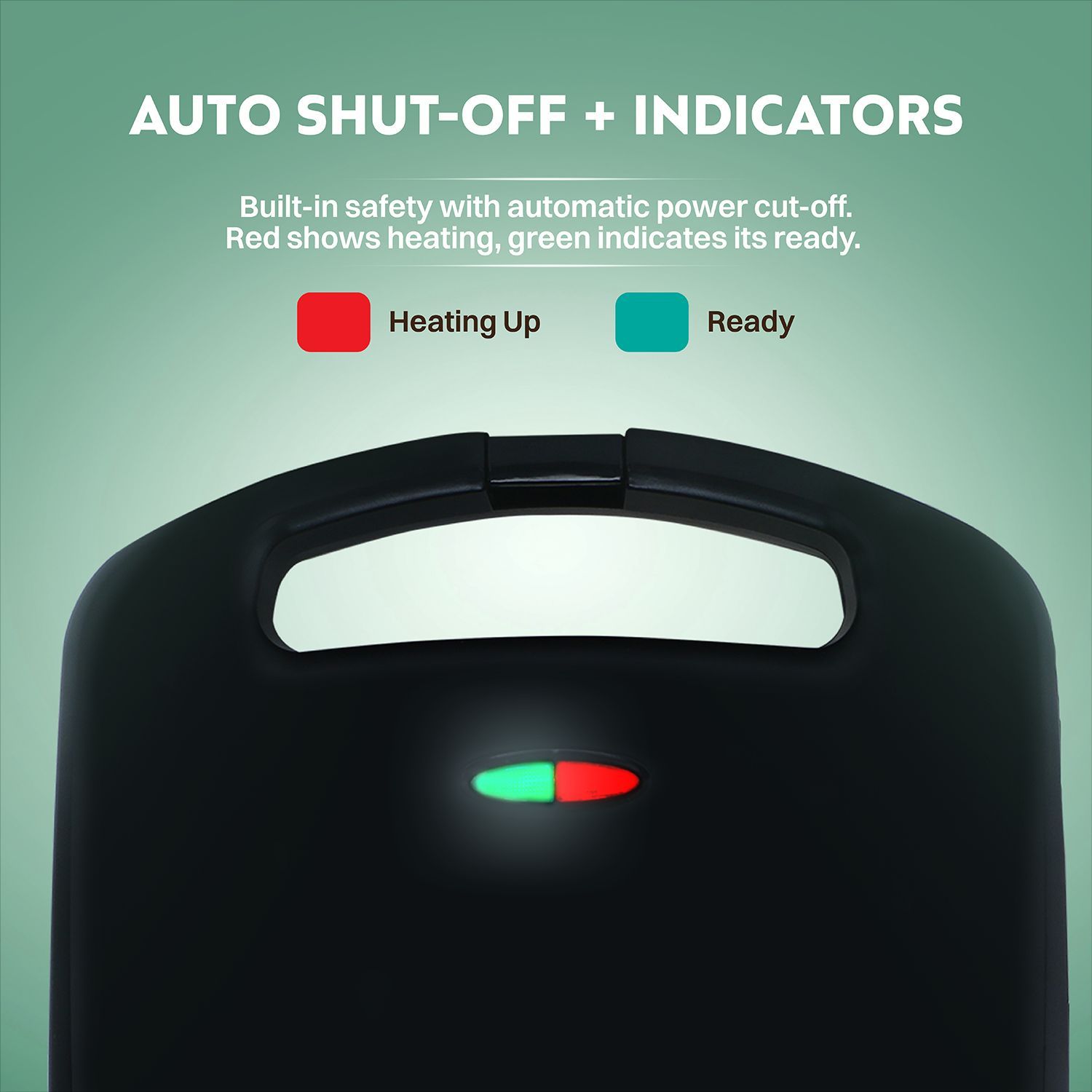 Croma AK6204 1500W 4 Slice Sandwich Maker with Auto Shut Off (Black)_7