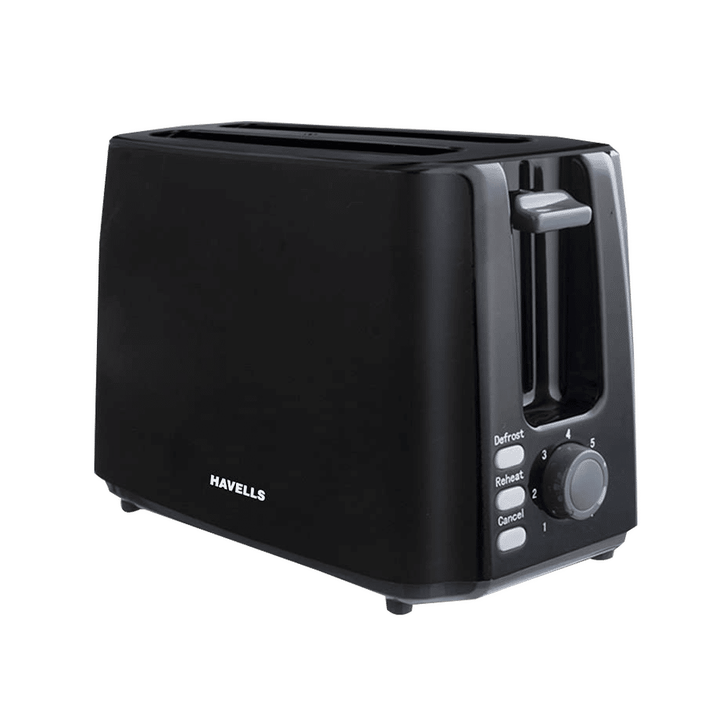 HAVELLS Crisp Plus 750W 2 Slice Pop-Up Toaster with 7 Temperature Settings (Black) HAVELLS Crisp Plus 750W 2 Slice Pop-Up Toaster with 7 Temperature Settings (Black)_1