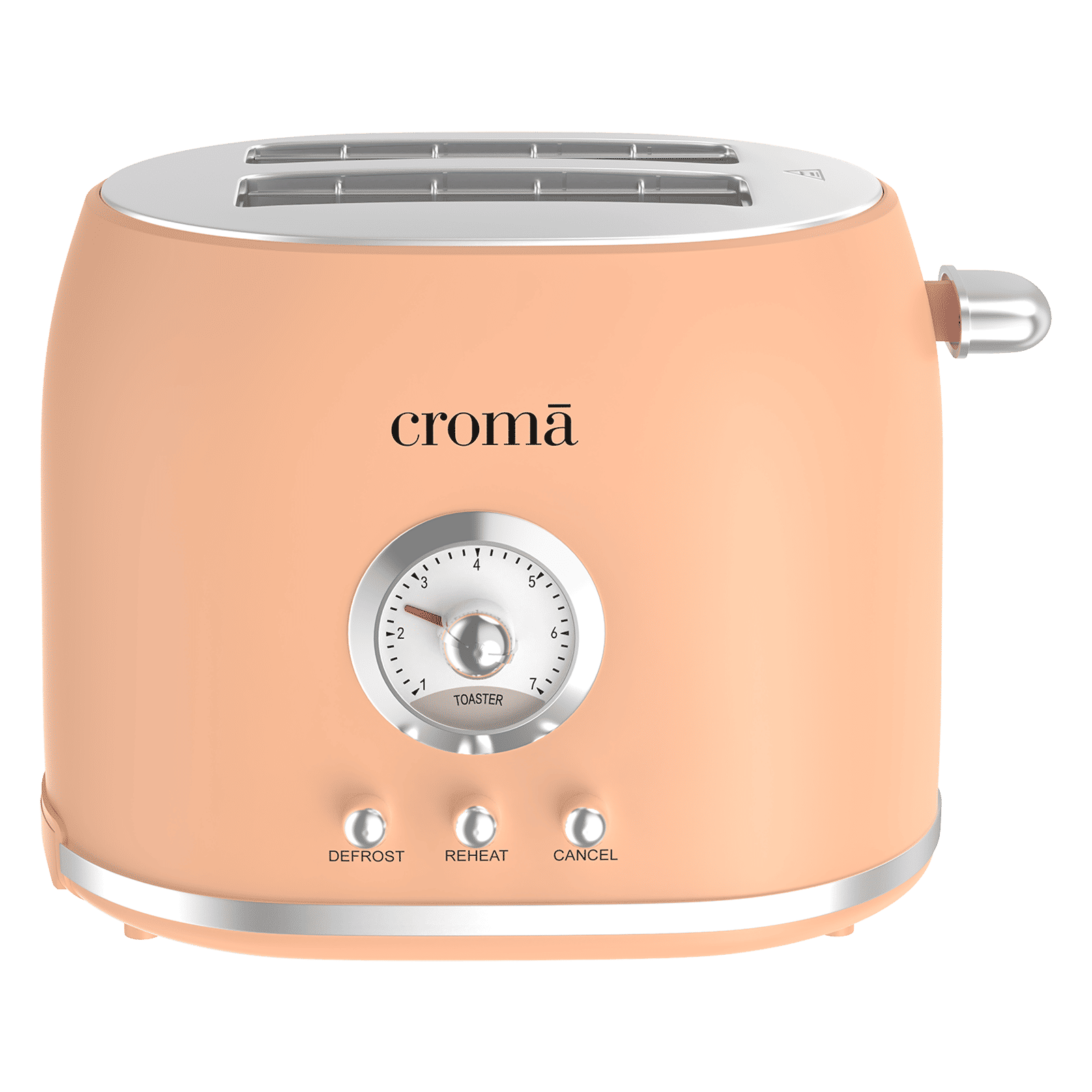 Croma AK6205 800W 2 Slice Pop-Up Toaster with Removable Crumb Tray (Peach) Croma AK6205 800W 2 Slice Pop-Up Toaster with Removable Crumb Tray (Peach)_4