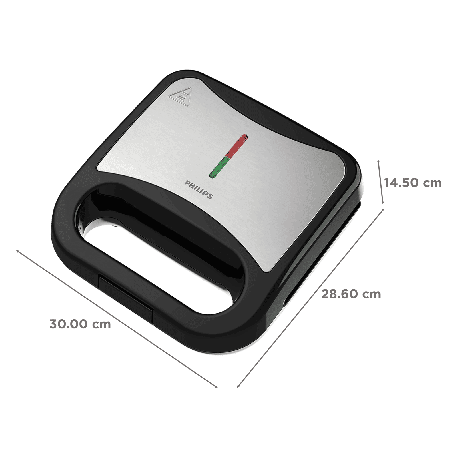 PHILIPS HD1000/00 2 Slice Grilling Sandwich Maker (Black)_2