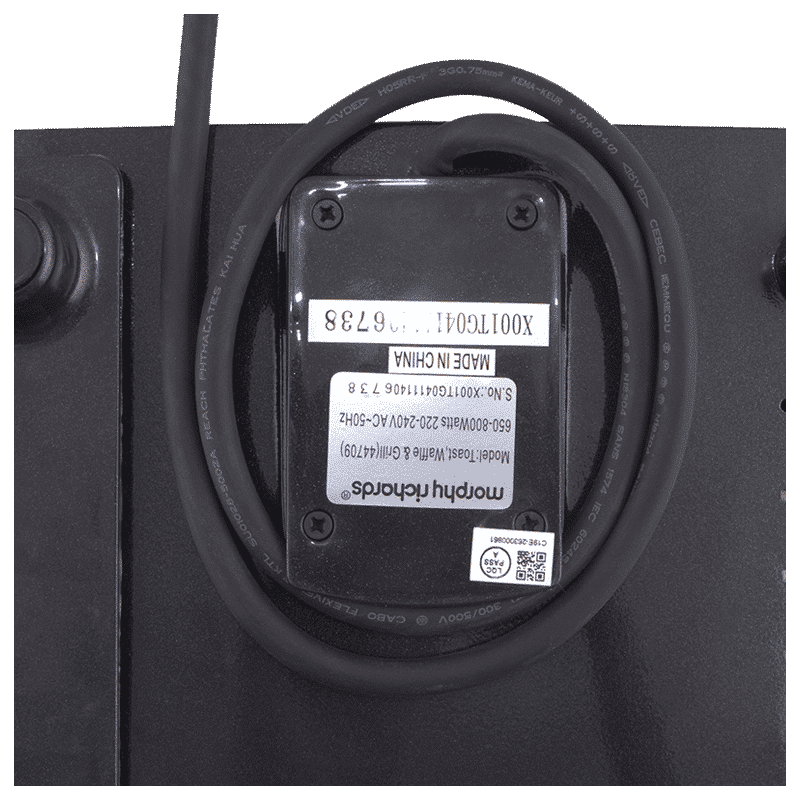 Morphy Richards 750 Watt 2 Slice Sandwich Maker (SM 3006 (TWG), Black)_11