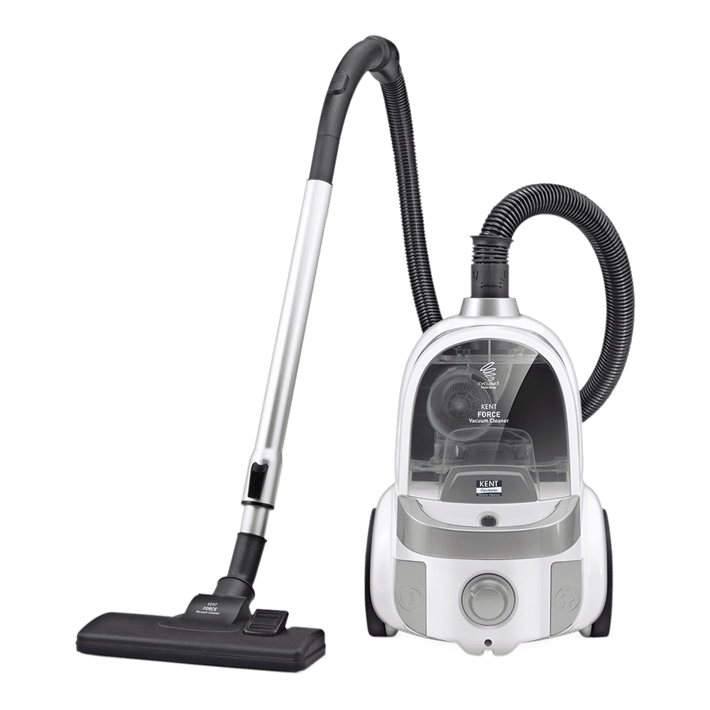 KENT Force Cyclonic 2000W Dry Vacuum Cleaner with Advanced Cleaning Technology (Auto Power Cord Retractor, Silver)_1