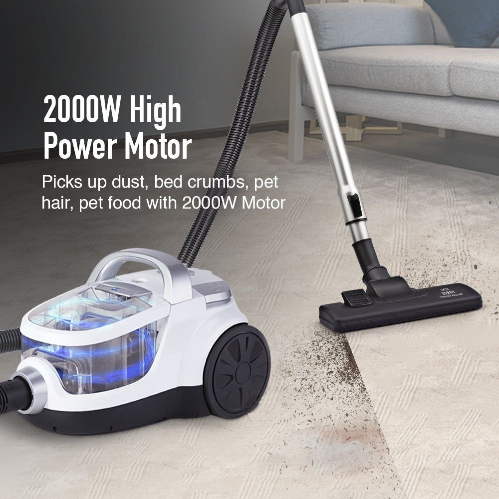 KENT Force Cyclonic 2000W Dry Vacuum Cleaner with Advanced Cleaning Technology (Auto Power Cord Retractor, Silver)_4