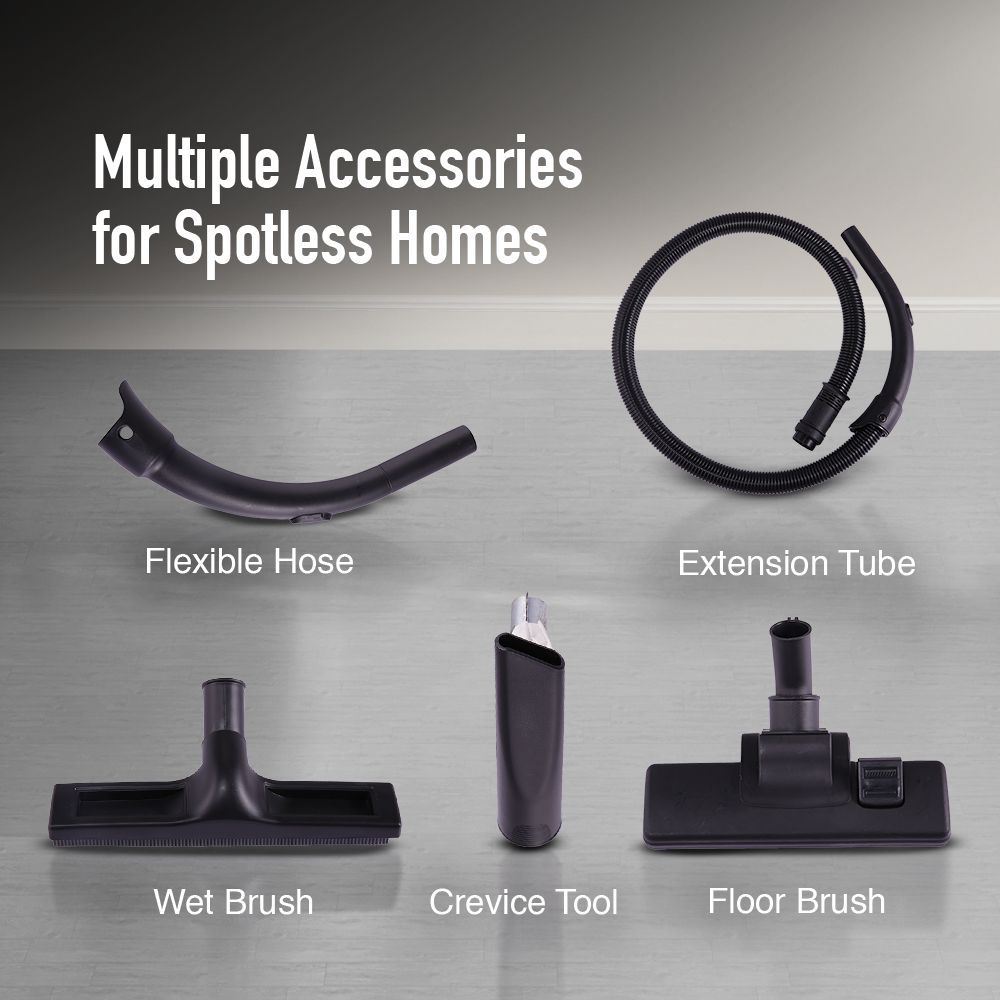 KENT KSL-612 1200W Wet & Dry Vacuum Cleaner with Blower Function (High Power Motor, Metallic Silver)_8