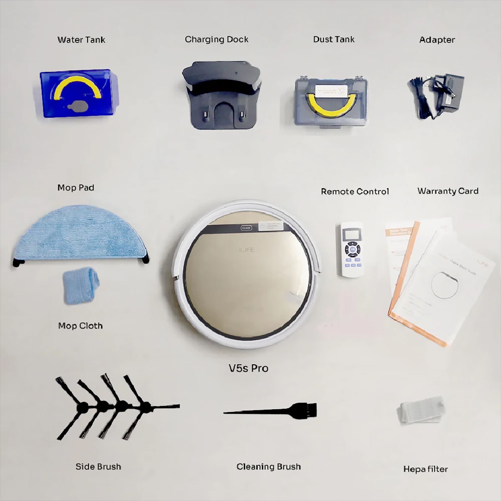 ILIFE Dry and Wet Robotic Vacuum Cleaner (V5s Pro, Gold)_11