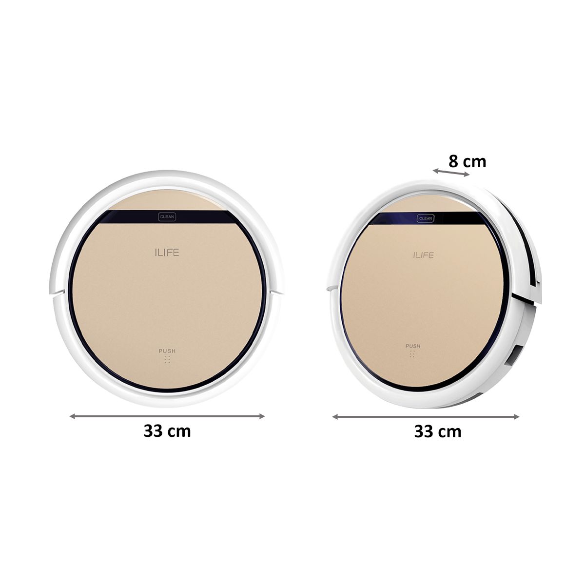 ILIFE Dry and Wet Robotic Vacuum Cleaner (V5s Pro, Gold)_2