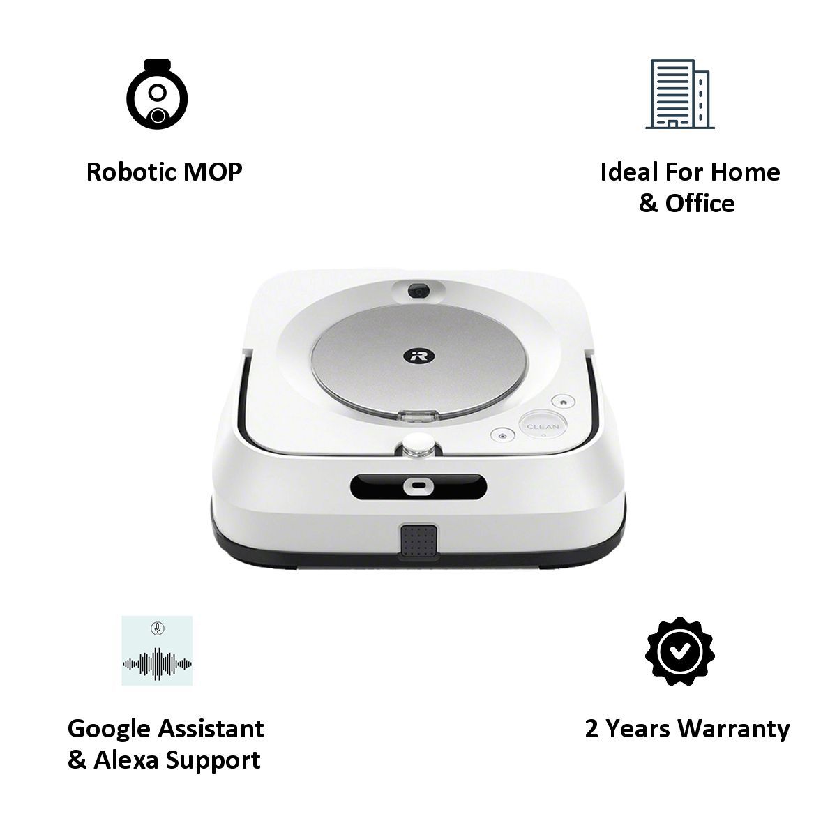 iRobot Braava Jet Mopping Robot (M6138, Silver)_5