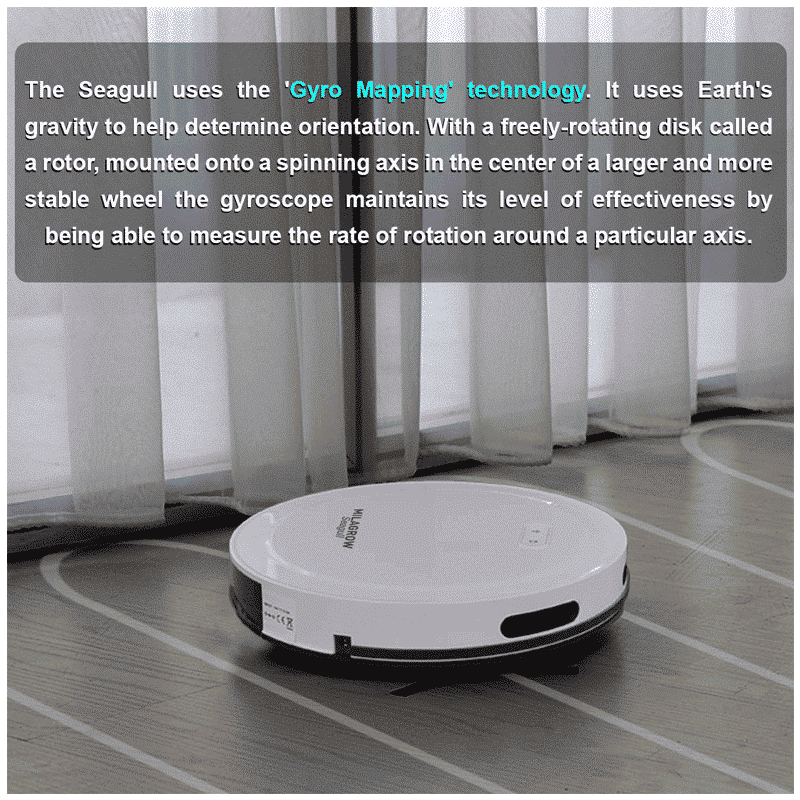 MILAGROW Seagull 30 Watts Robotic Vacuum Cleaner (Wet & Dry, Alexa Voice Enabled, 0.65 L, White) MILAGROW Seagull 30 Watts Robotic Vacuum Cleaner (Wet & Dry, Alexa Voice Enabled, 0.65 L, White)_9