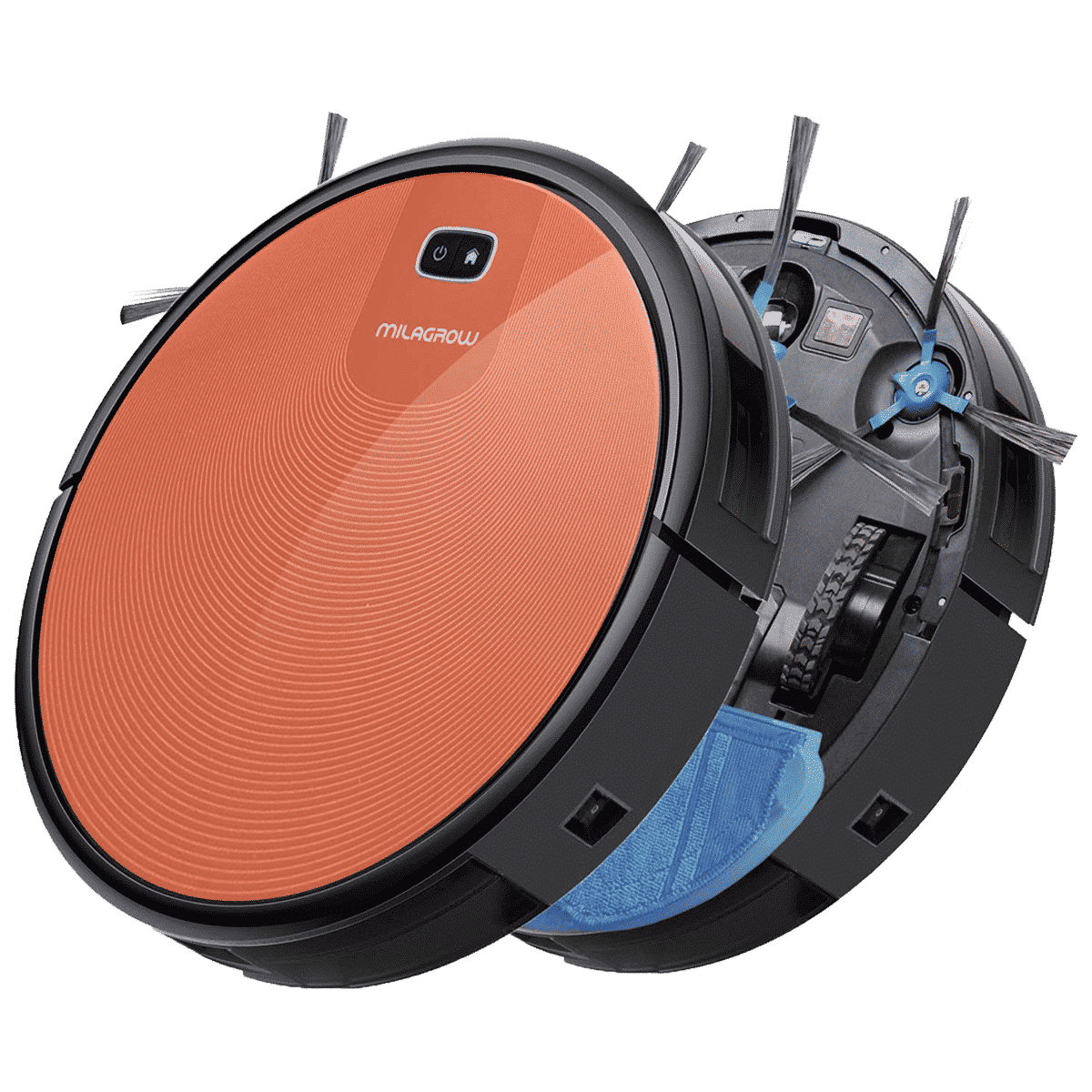 MILAGROW 24 Watts Robotic Vacuum Cleaner (0.6 Litres Tank, Red Hawk-21, Red)_3