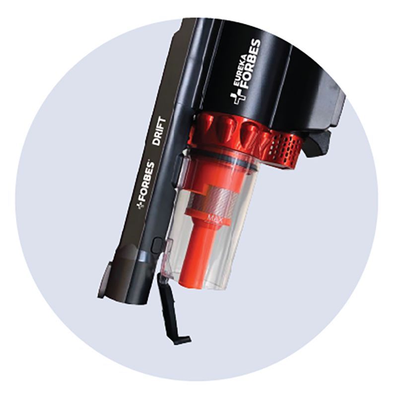 EUREKA FORBES Drift 180 Watts Portable Vacuum Cleaner (0.8 Litres Tank, GFCDFDRFT00000, Dark Grey/Orange)_8