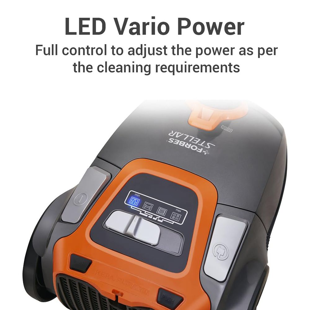 EUREKA FORBES Stellar 1600W Dry Vacuum Cleaner with Suction & Blower Function (LED Vario Power, Orange & Black)_6