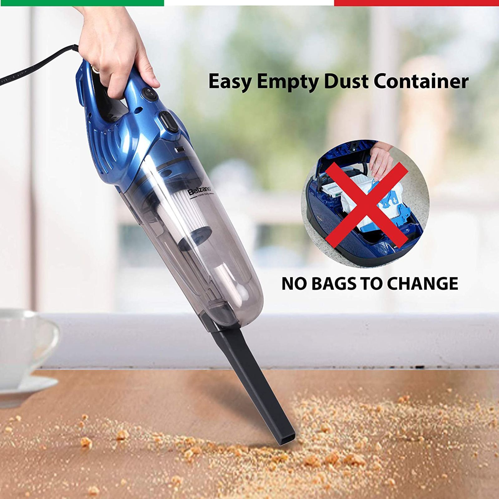 Balzano AeroVac 600 Watts Portable Vacuum Cleaner (1 Litre, GW902k, Blue)_4