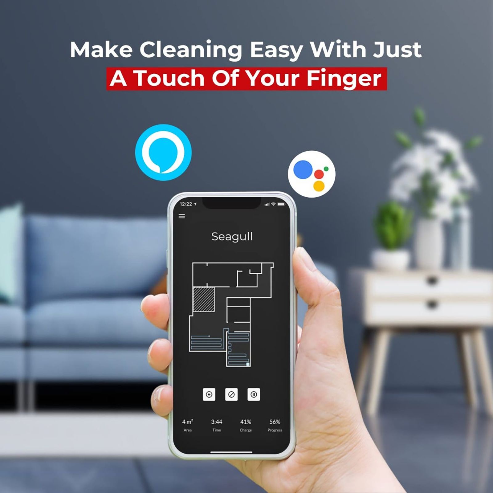 MILAGROW Seagull Prime 30 Watts Robotic Vacuum Cleaner (0.65 Litres Tank, White)_15