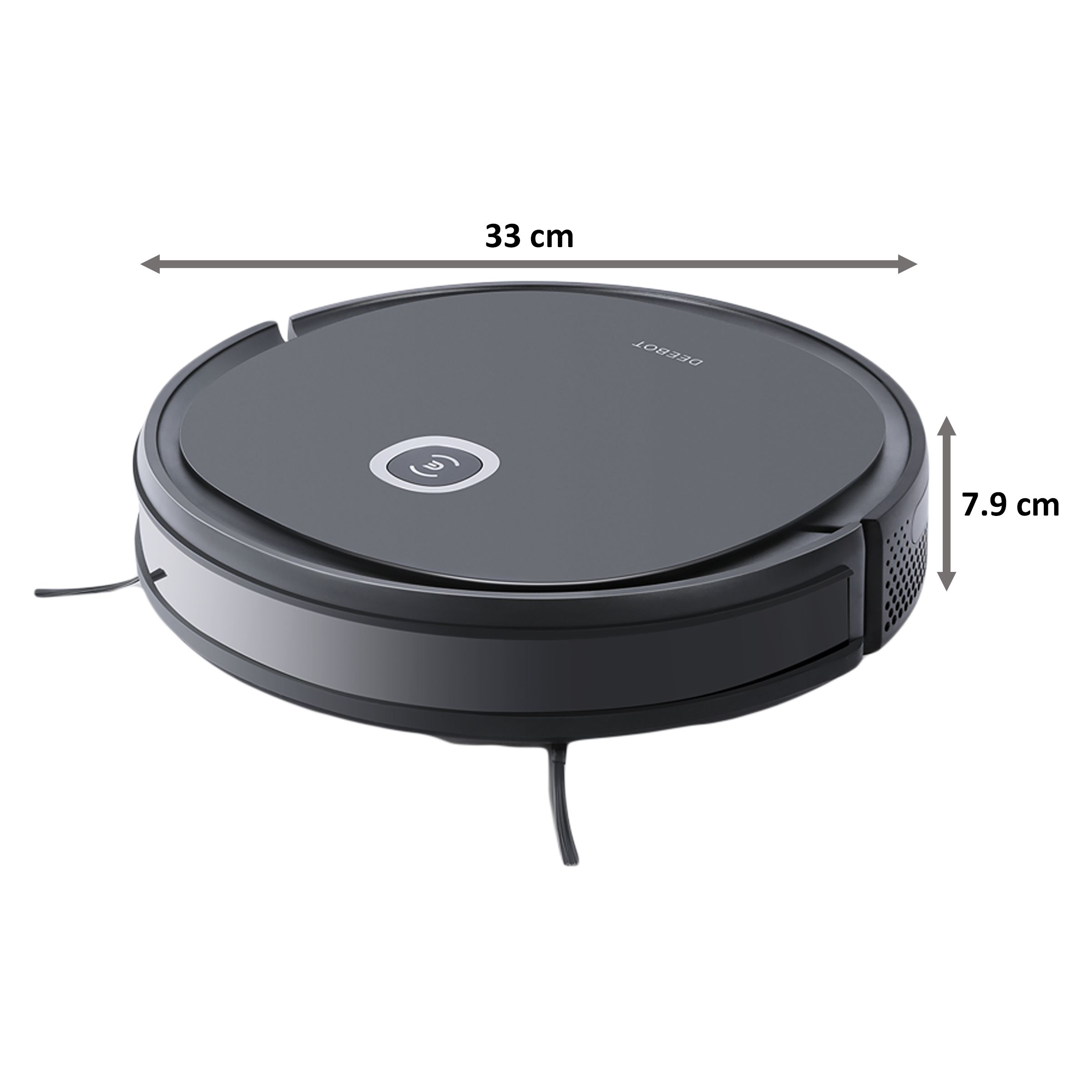ECOVACS Deebot Ozmo 26 Watts Robotic Vacuum Cleaner (800 ml Dust Tank, U2PRO, Black)_2