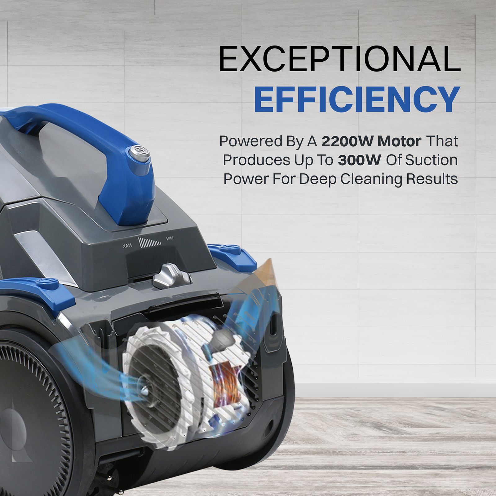 Croma 2200W Dry Vacuum Cleaner with Multi Cyclonic Technology (Auto Cord Winder, Blue) Croma 2200W Dry Vacuum Cleaner with Multi Cyclonic Technology (Auto Cord Winder, Blue)_12