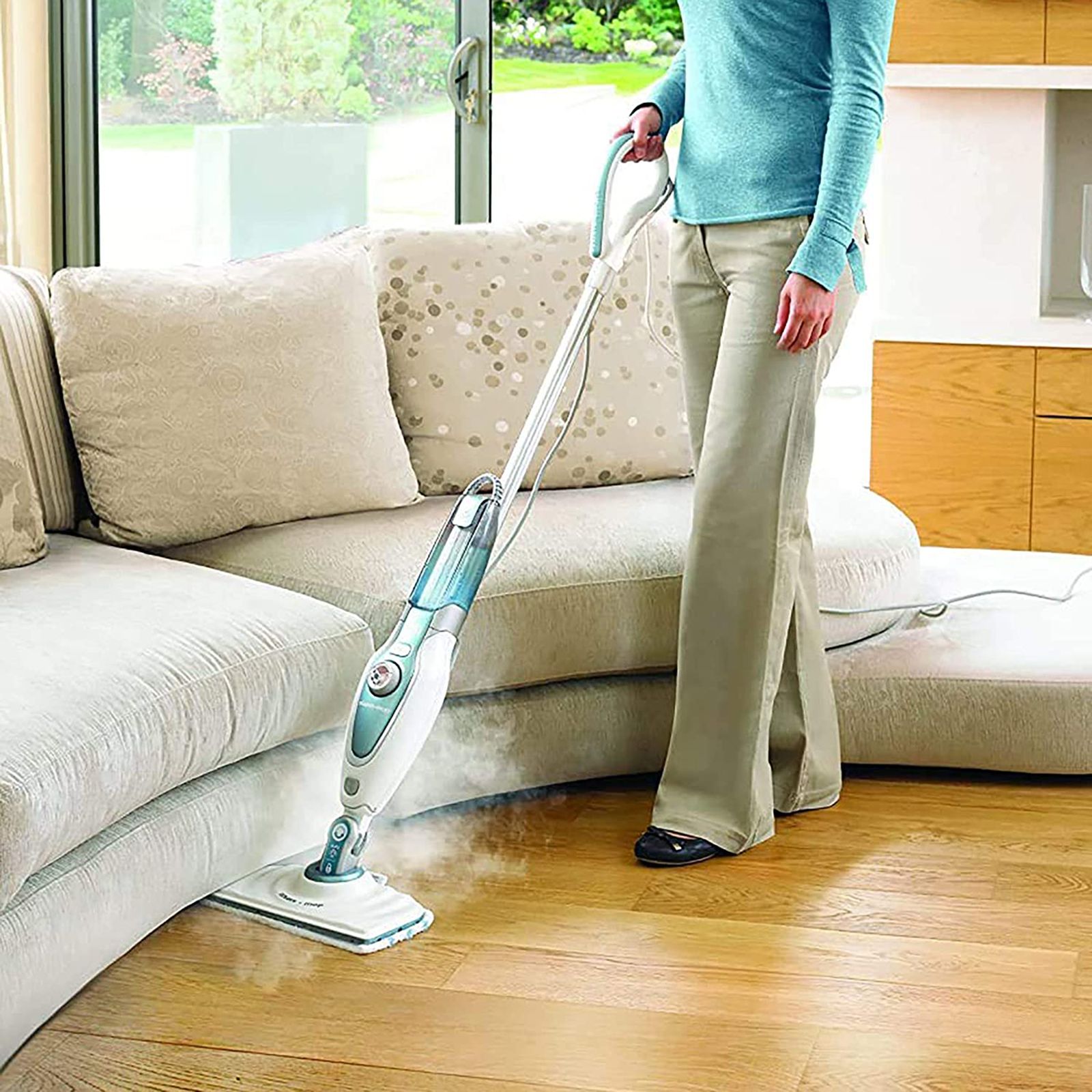 BLACK+DECKER 1600 Watts Steam Mop (0.46 Litres Tank, FSM1620-B1, White)_11