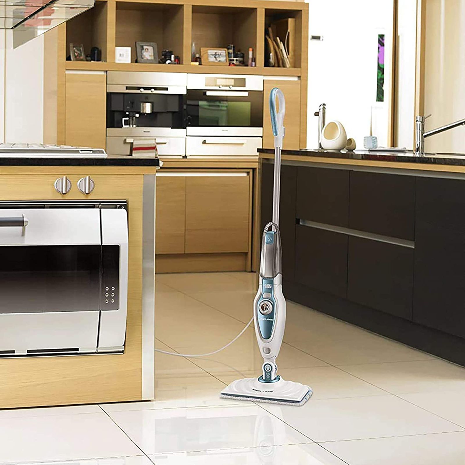 BLACK+DECKER 1600 Watts Steam Mop (0.46 Litres Tank, FSM1620-B1, White)_8