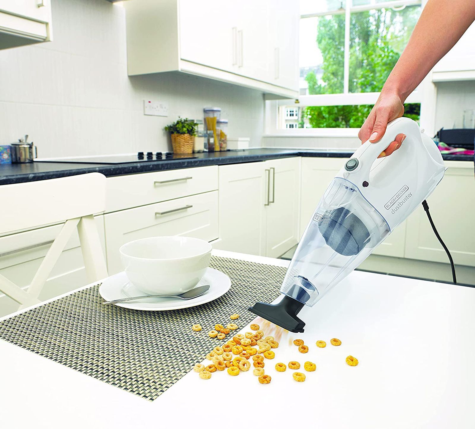 BLACK+DECKER Dustbuster 800 Watts Handheld Vacuum Cleaner (VH802-IN, White)_7