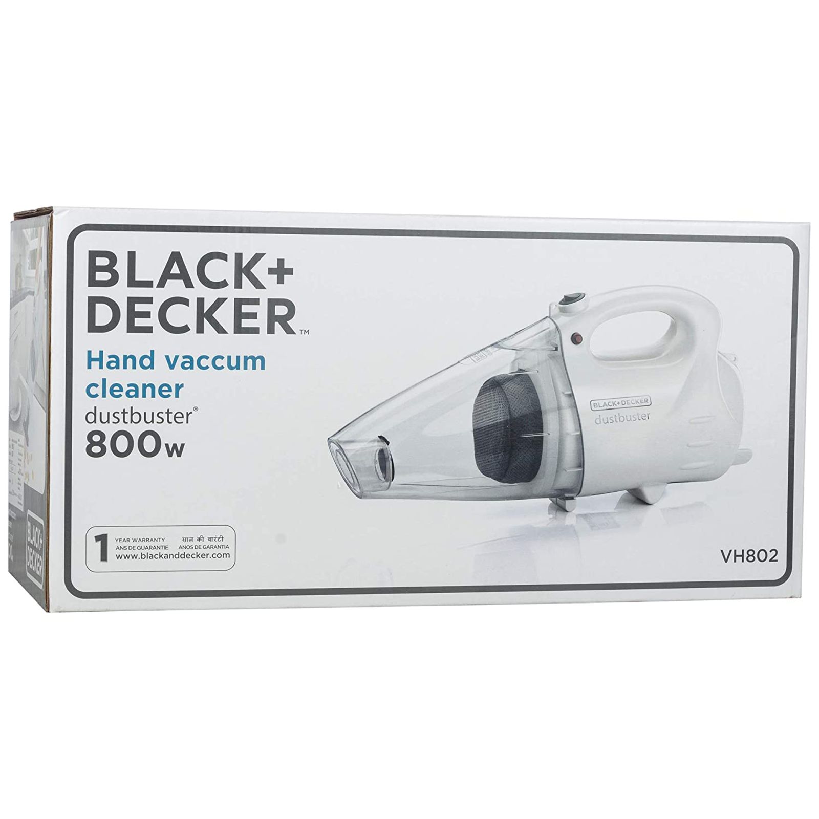 BLACK+DECKER Dustbuster 800 Watts Handheld Vacuum Cleaner (VH802-IN, White)_8