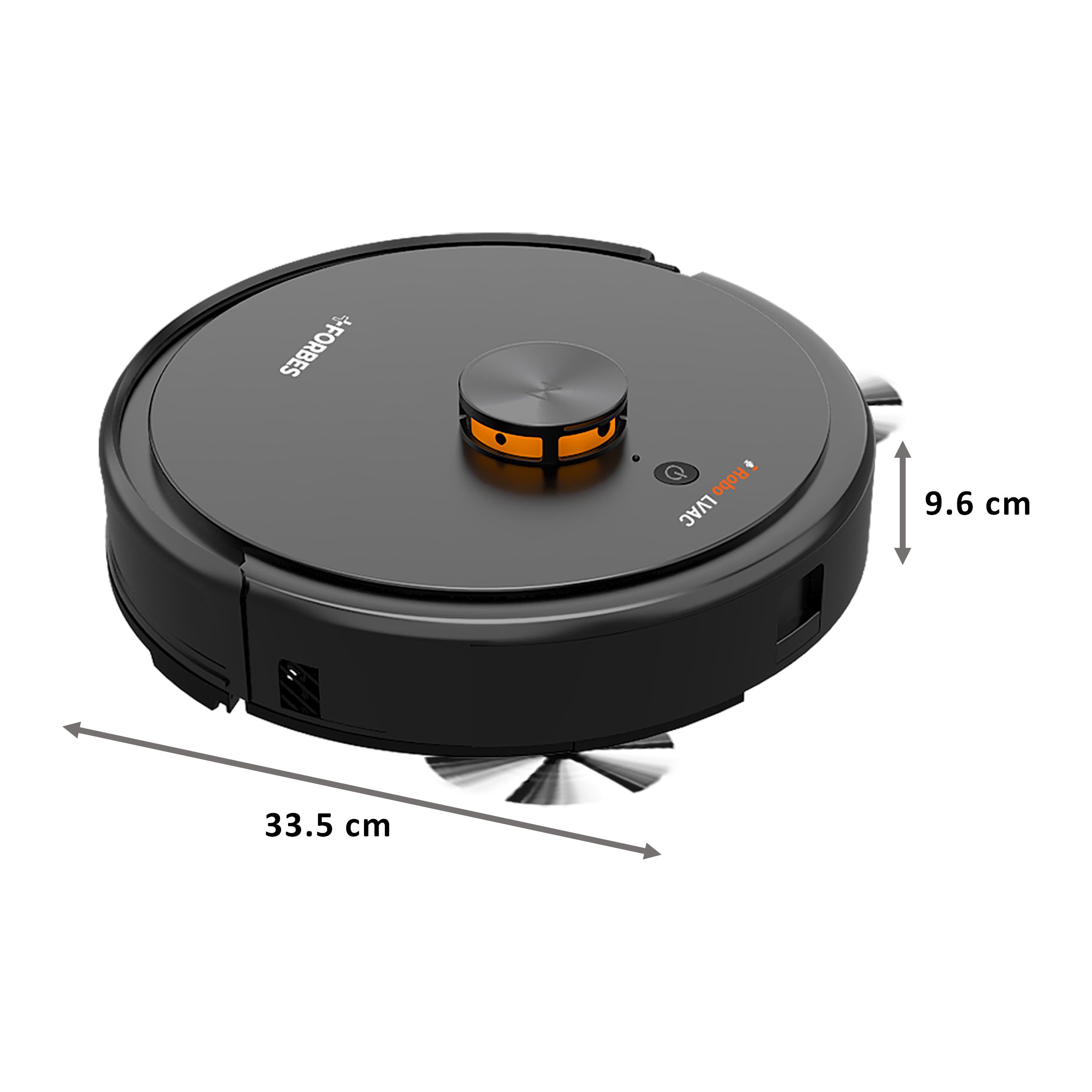 EUREKA FORBES Robo Lvac Voice 20 Watts Robotic Vacuum Cleaner (0.5 Litres Tank, GFCDFRLVV00000, Black)_2