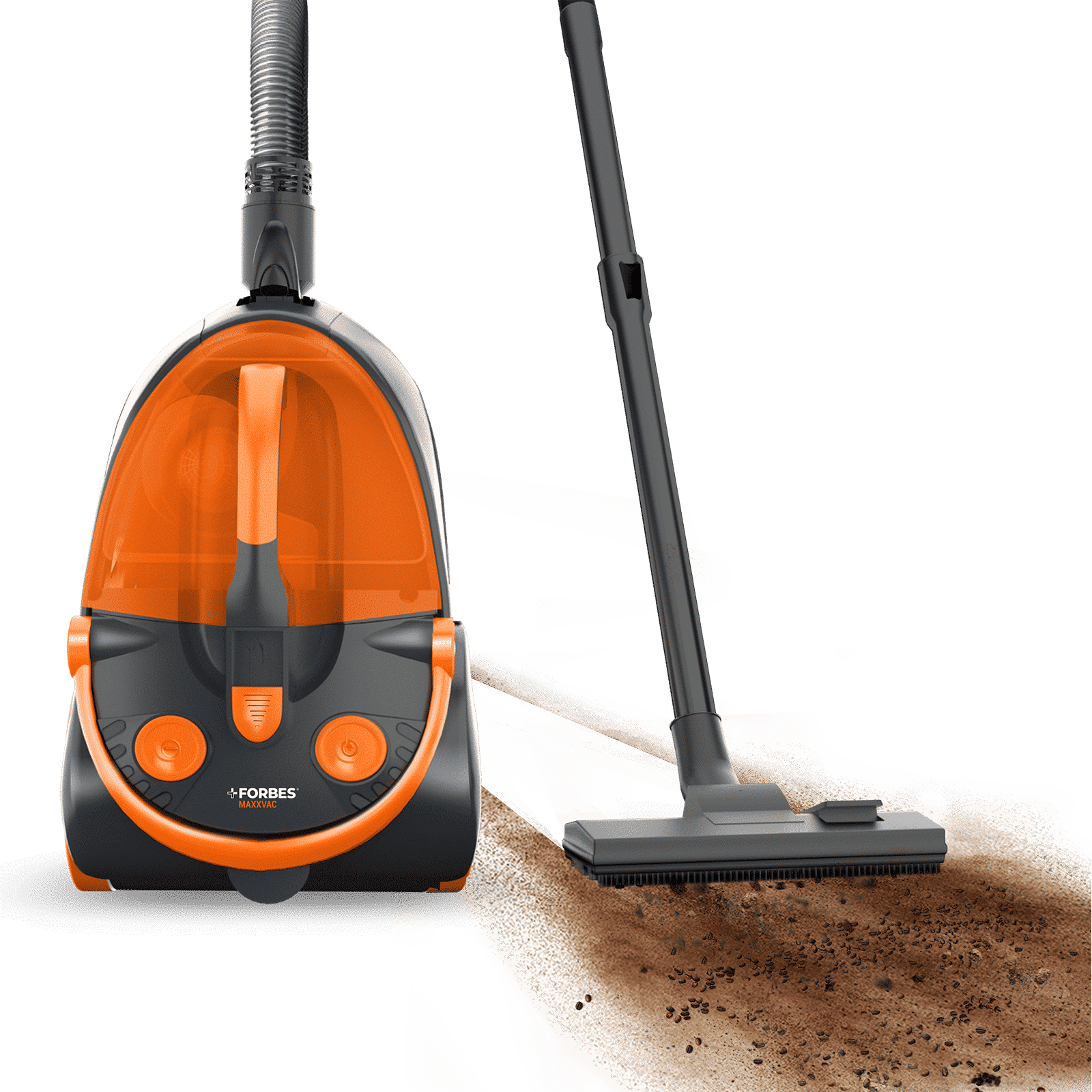 EUREKA FORBES MaxxVac 1900W Dry Vacuum Cleaner with Cyclonic Technology (Bagless Easy Dust Disposal, Black & Orange)_5