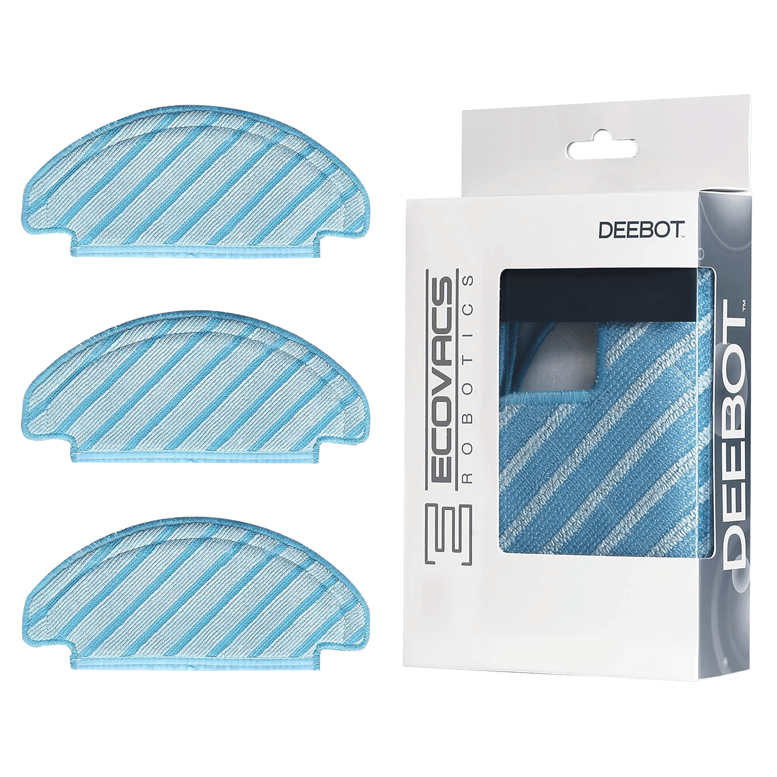 ECOVACS Floor Cleaner/Mop for DEEBOT U2 PRO (Reusable, U2PROMPADS, Blue)_3