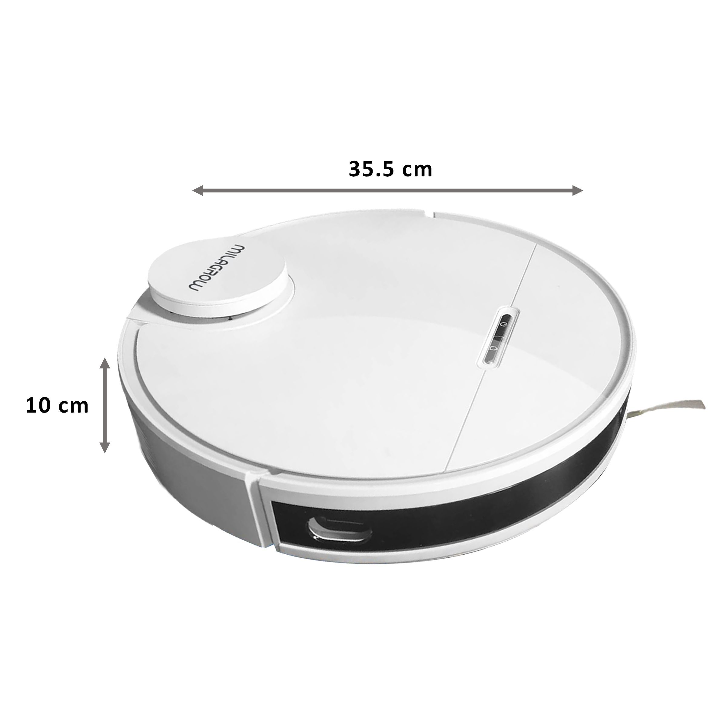 Milagrow iMap 10 50 Watts Robotic Vacuum Cleaner (0.55 Litres Tank, White)_2