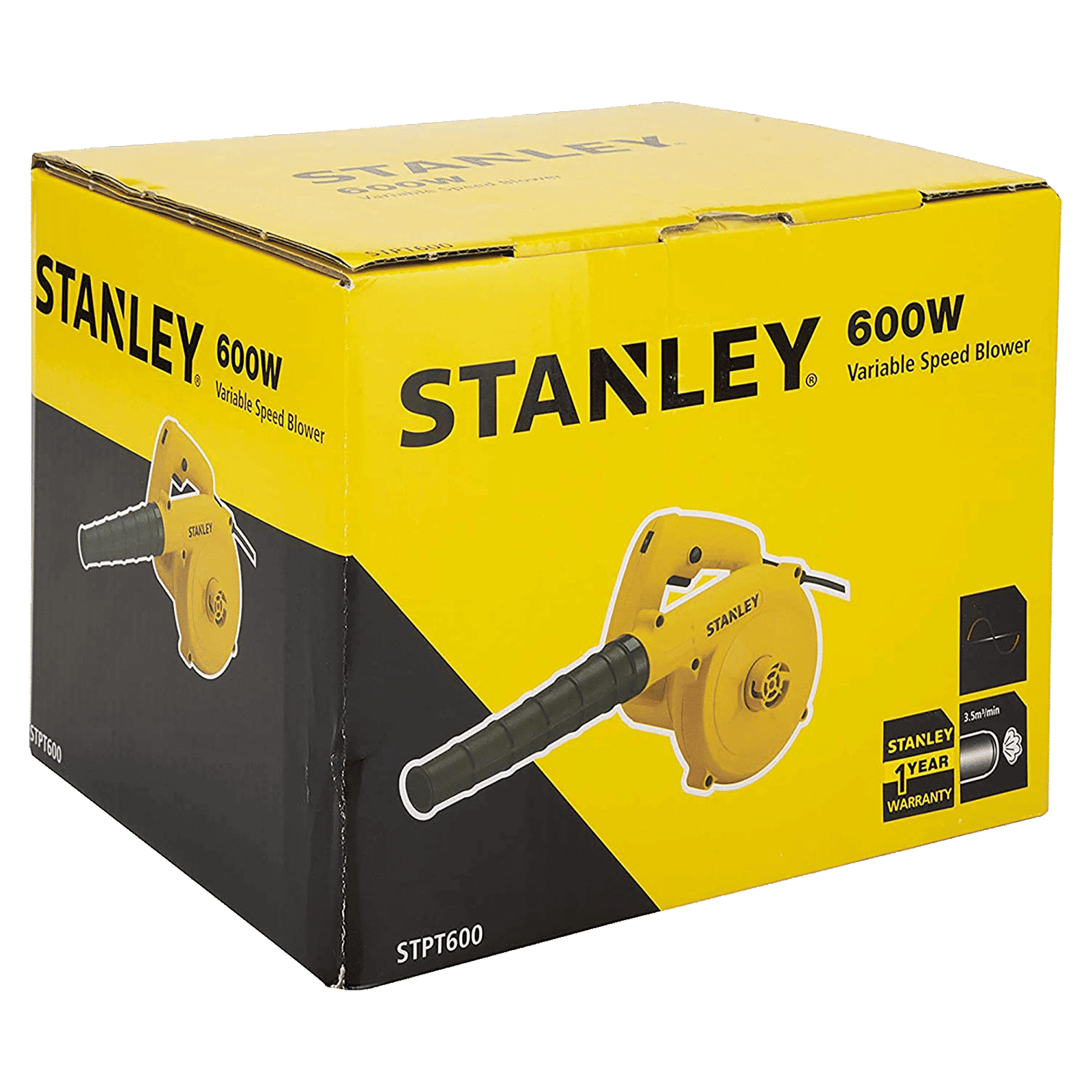 STANLEY 600 Watts Speed Blower (Variable Speed, STPT600-IN, Yellow) STANLEY 600 Watts Speed Blower (Variable Speed, STPT600-IN, Yellow)_5