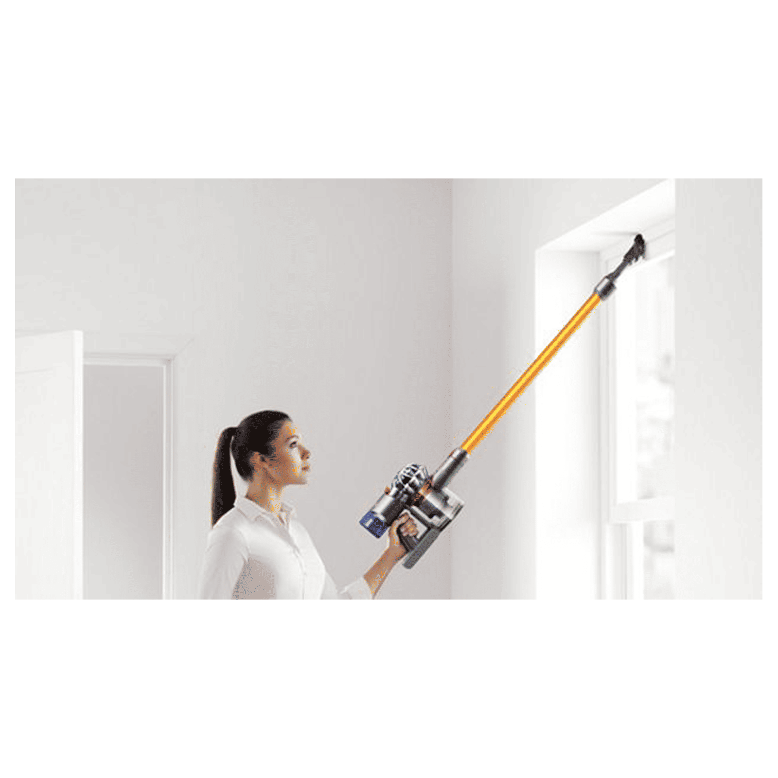 dyson V8 Absolute 115 Air Watts Cordless Vacuum Cleaner (0.54 Liter Tank, 381353-01, Nickel/Yellow)_4