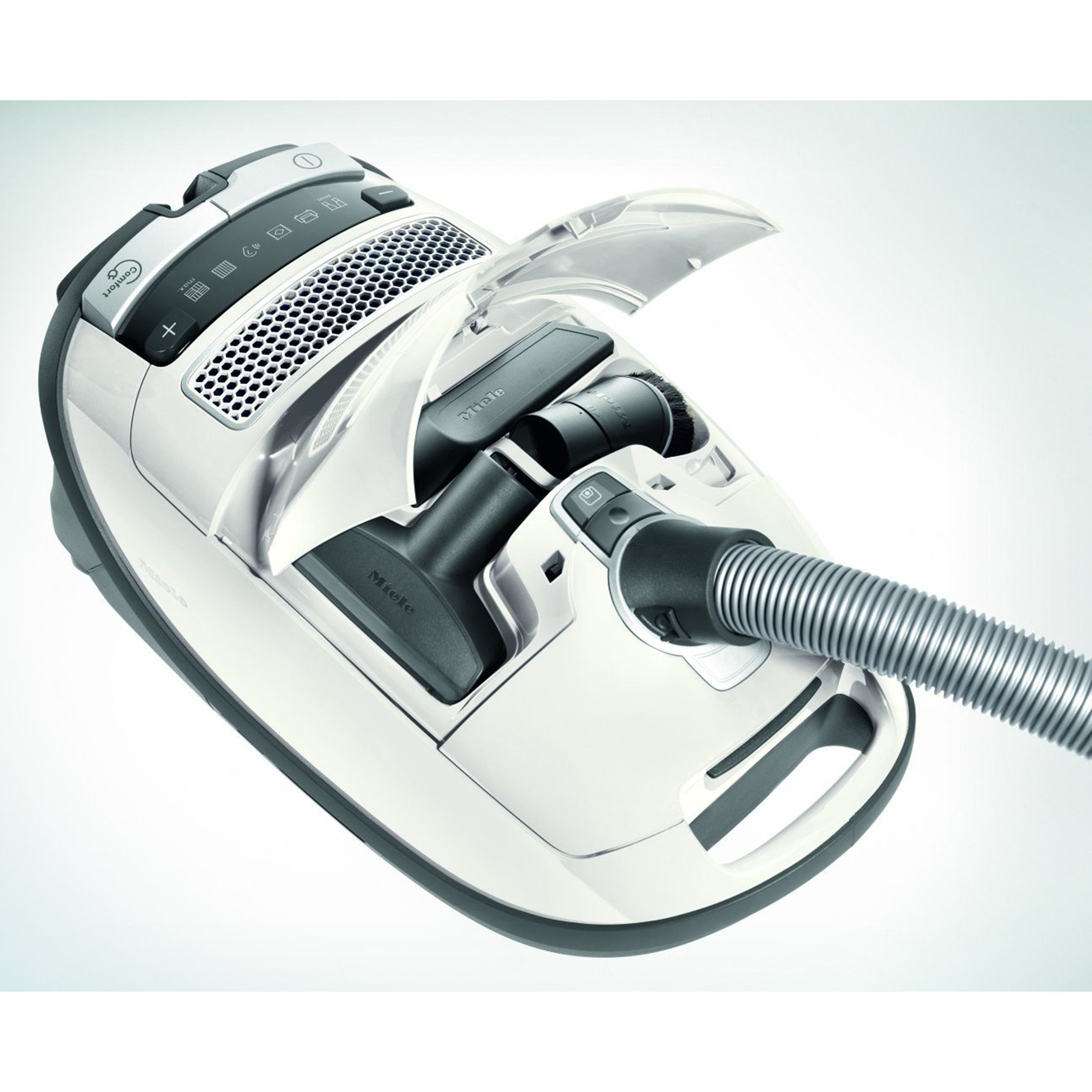 Miele Complete C3 Allergy 2000W Dry Vacuum Cleaner with HyClean GN Dust Tank (Illuminated Power Indicator, Lotus White)_2