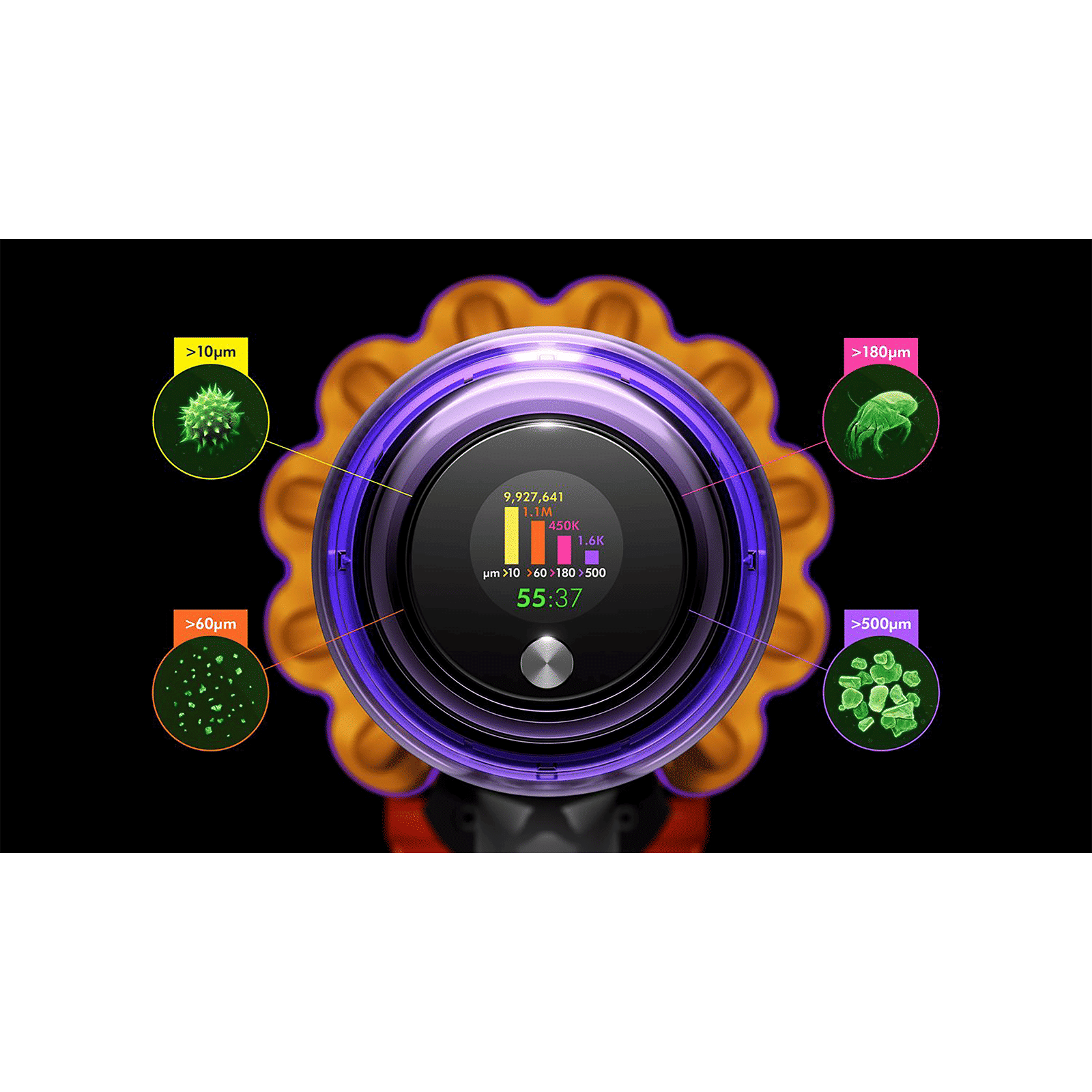 dyson V15 Detect Dry Vacuum Cleaner (381356-01, Silver/Yellow)_7