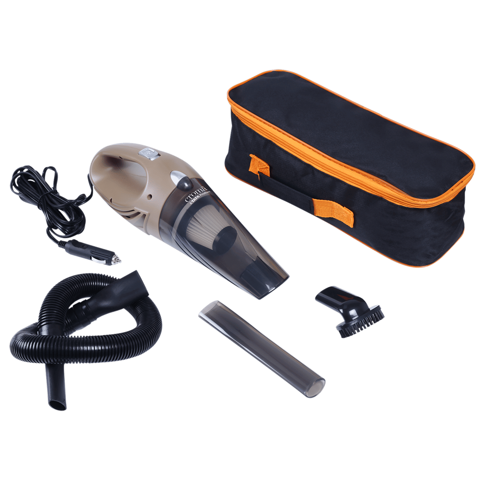 Croma 106W Car Vacuum Cleaner with Bagless Dust Tank (Strong Suction, Brown) Croma 106W Car Vacuum Cleaner with Bagless Dust Tank (Strong Suction, Brown)_7