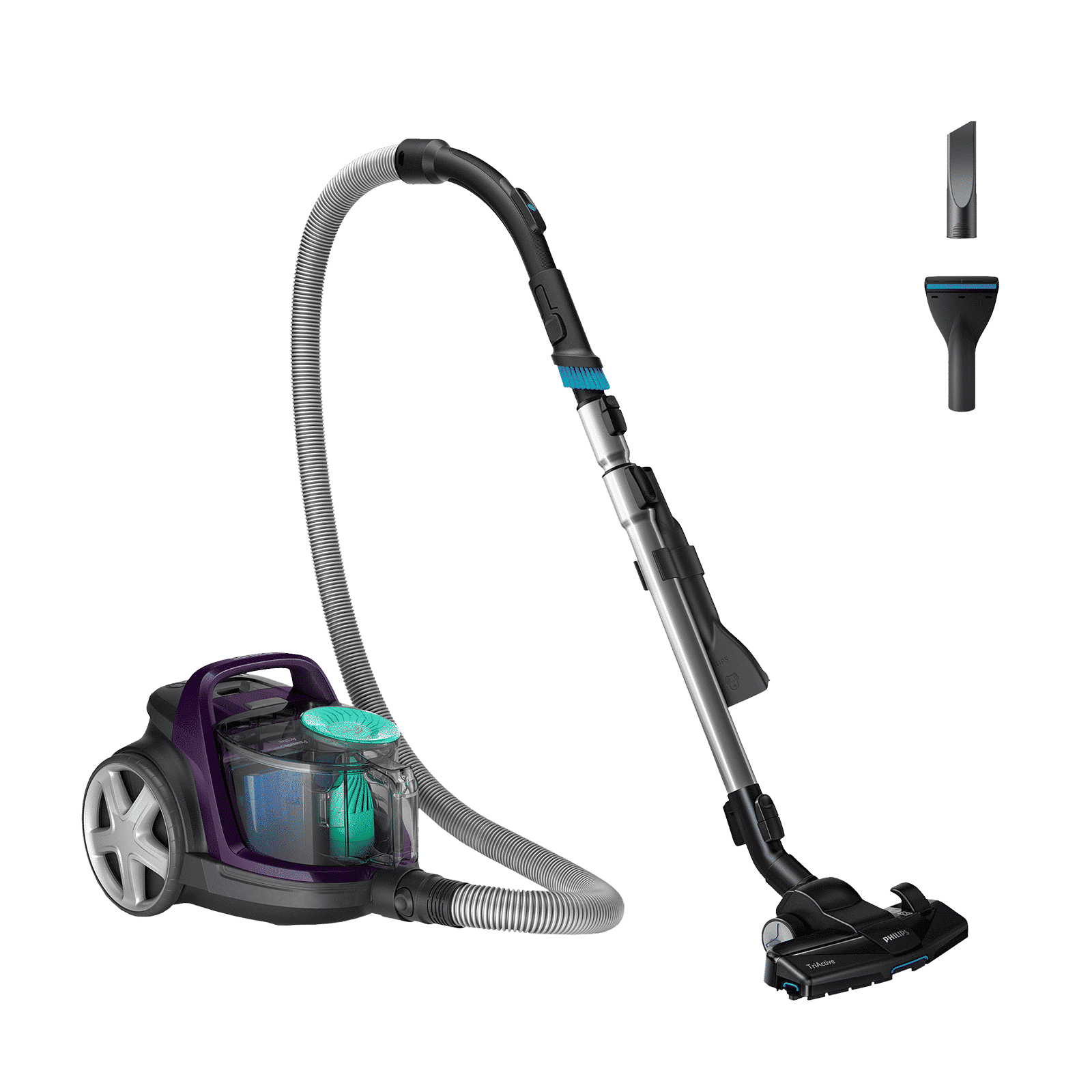 PHILIPS 5000 Series 1900W Cordless Dry Vacuum Cleaner with PowerCyclone 7 Technology (TriActive Nozzle, Magic Purple)_5