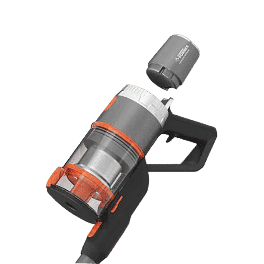 EUREKA FORBES Supreme 350W Cordless Dry Vacuum Cleaner with Cyclonic Technology (Easy & Hygienic Dust Disposal, Orange & Black)_8