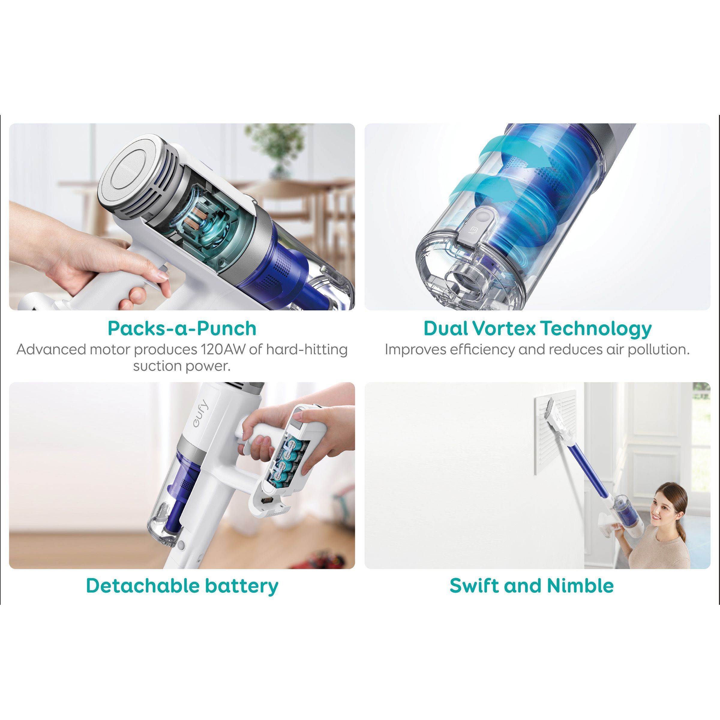 eufy HomeVac S11 Go Dry Vacuum Cleaner (0.65 Litres, T2501, Blue)_8