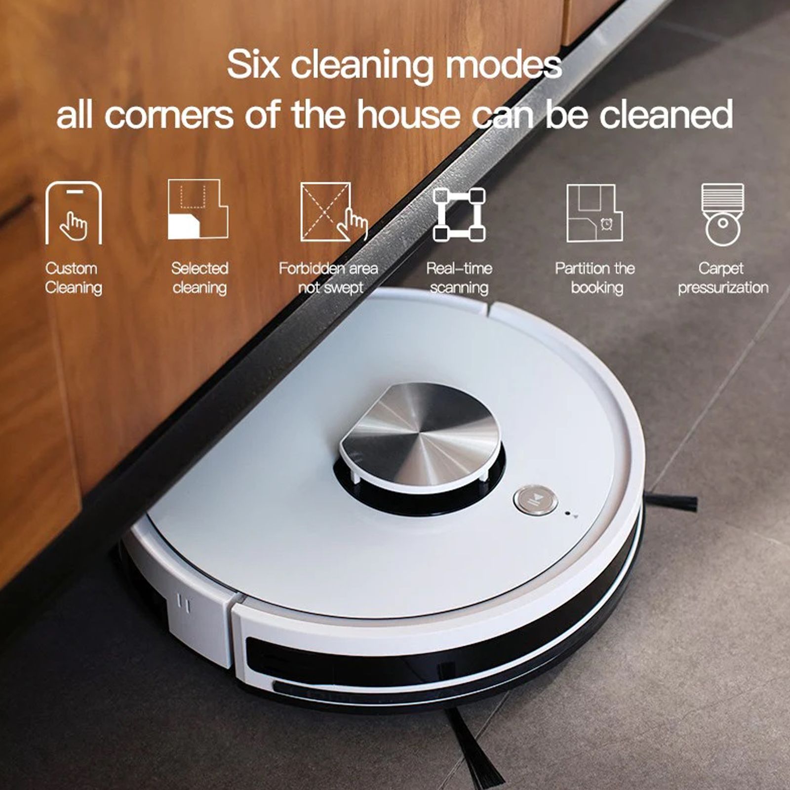 ILIFE L100 22 Watts Robotic Vacuum Cleaner (0.45 Litres, 03-A0IB-MX0P, White) ILIFE L100 22 Watts Robotic Vacuum Cleaner (0.45 Litres, 03-A0IB-MX0P, White)_3