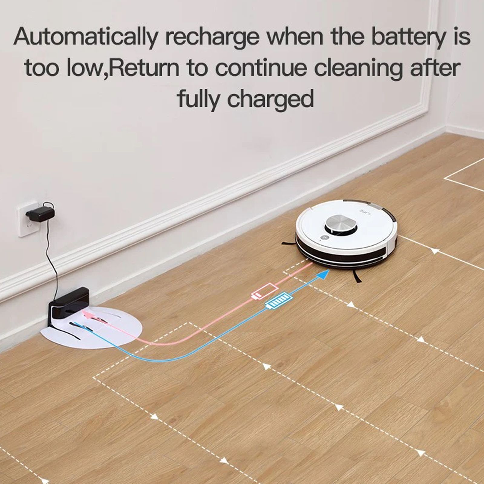 ILIFE L100 22 Watts Robotic Vacuum Cleaner (0.45 Litres, 03-A0IB-MX0P, White) ILIFE L100 22 Watts Robotic Vacuum Cleaner (0.45 Litres, 03-A0IB-MX0P, White)_4