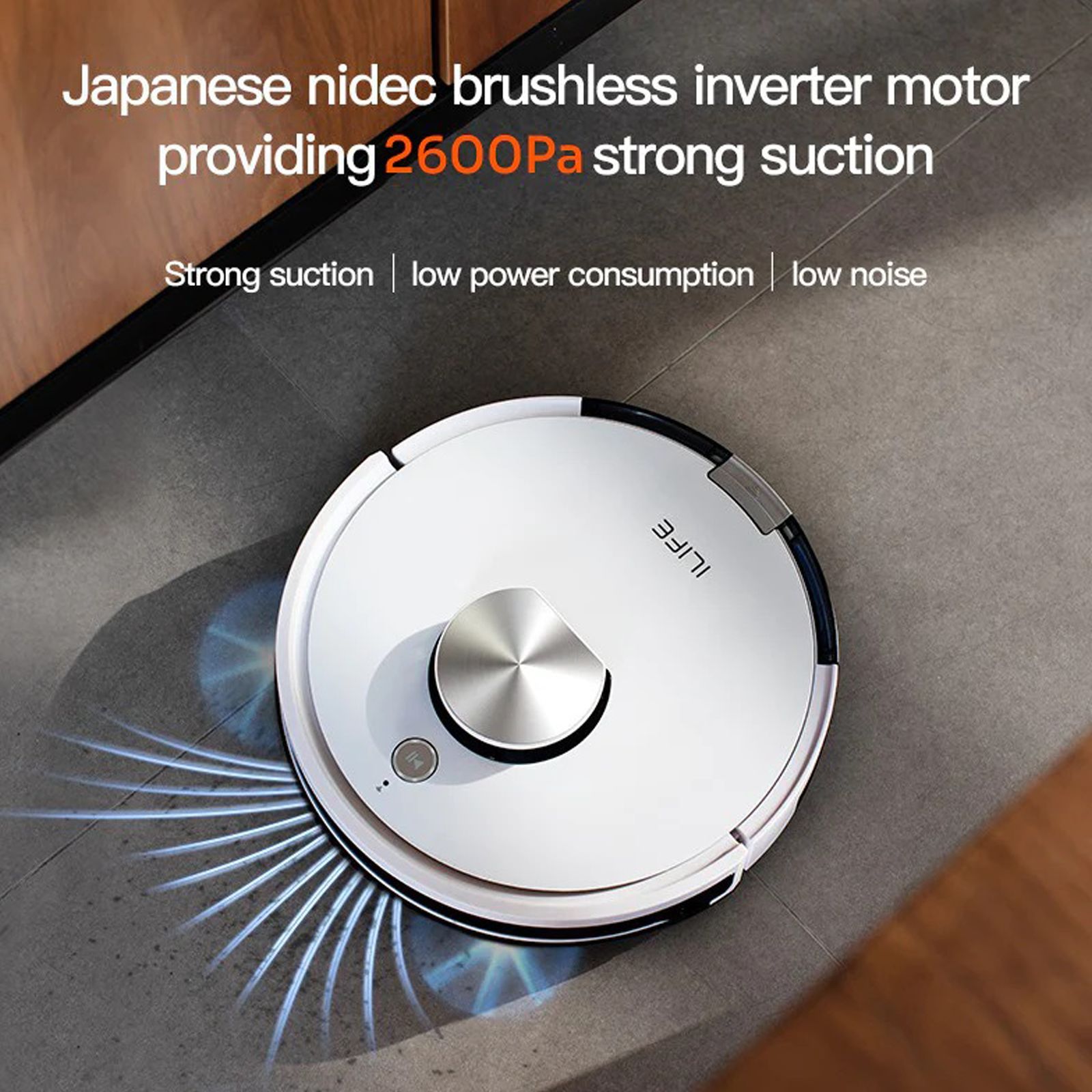 ILIFE L100 22 Watts Robotic Vacuum Cleaner (0.45 Litres, 03-A0IB-MX0P, White) ILIFE L100 22 Watts Robotic Vacuum Cleaner (0.45 Litres, 03-A0IB-MX0P, White)_5