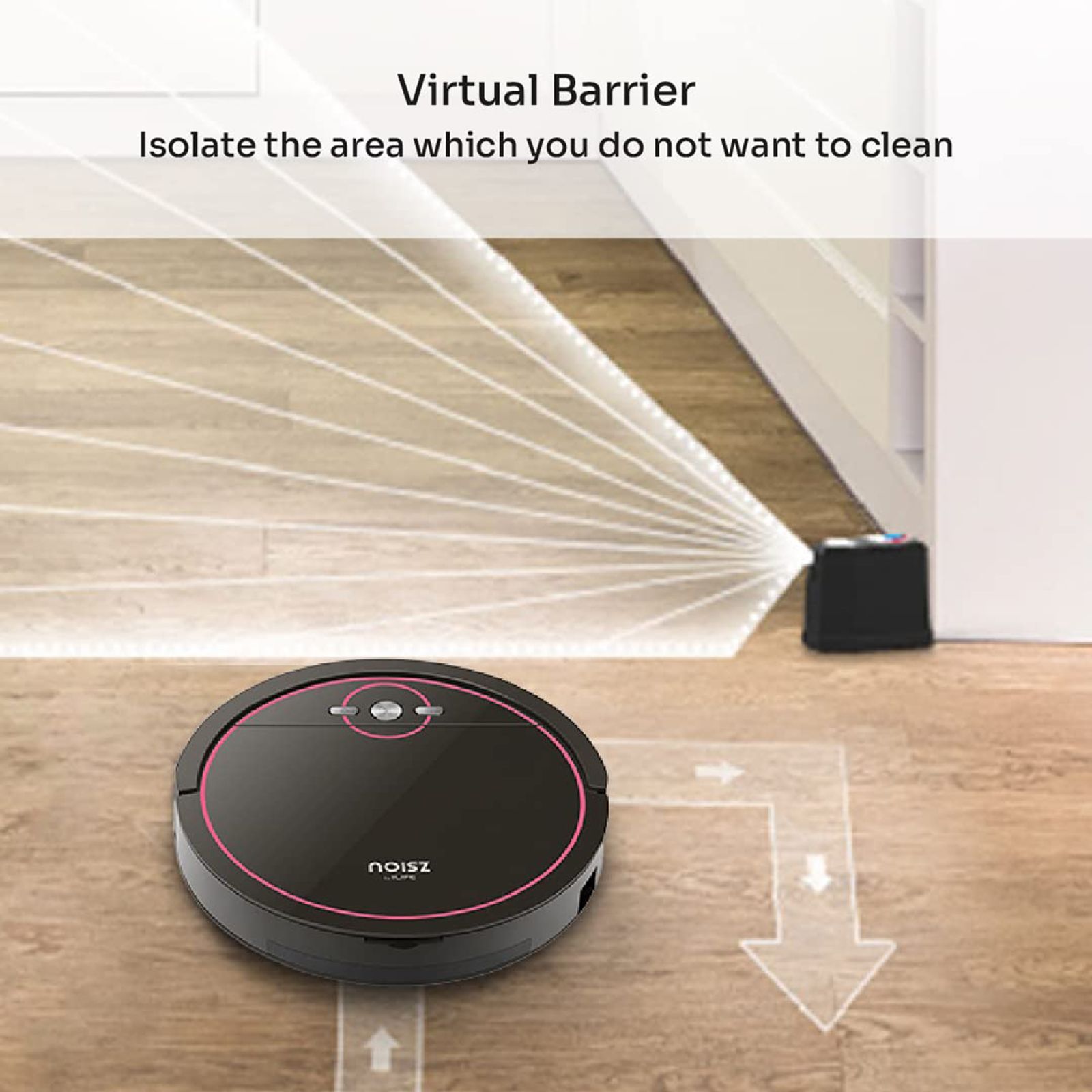 ILIFE S5 Robotic Vacuum Cleaner (300ml Tank, Black)_4