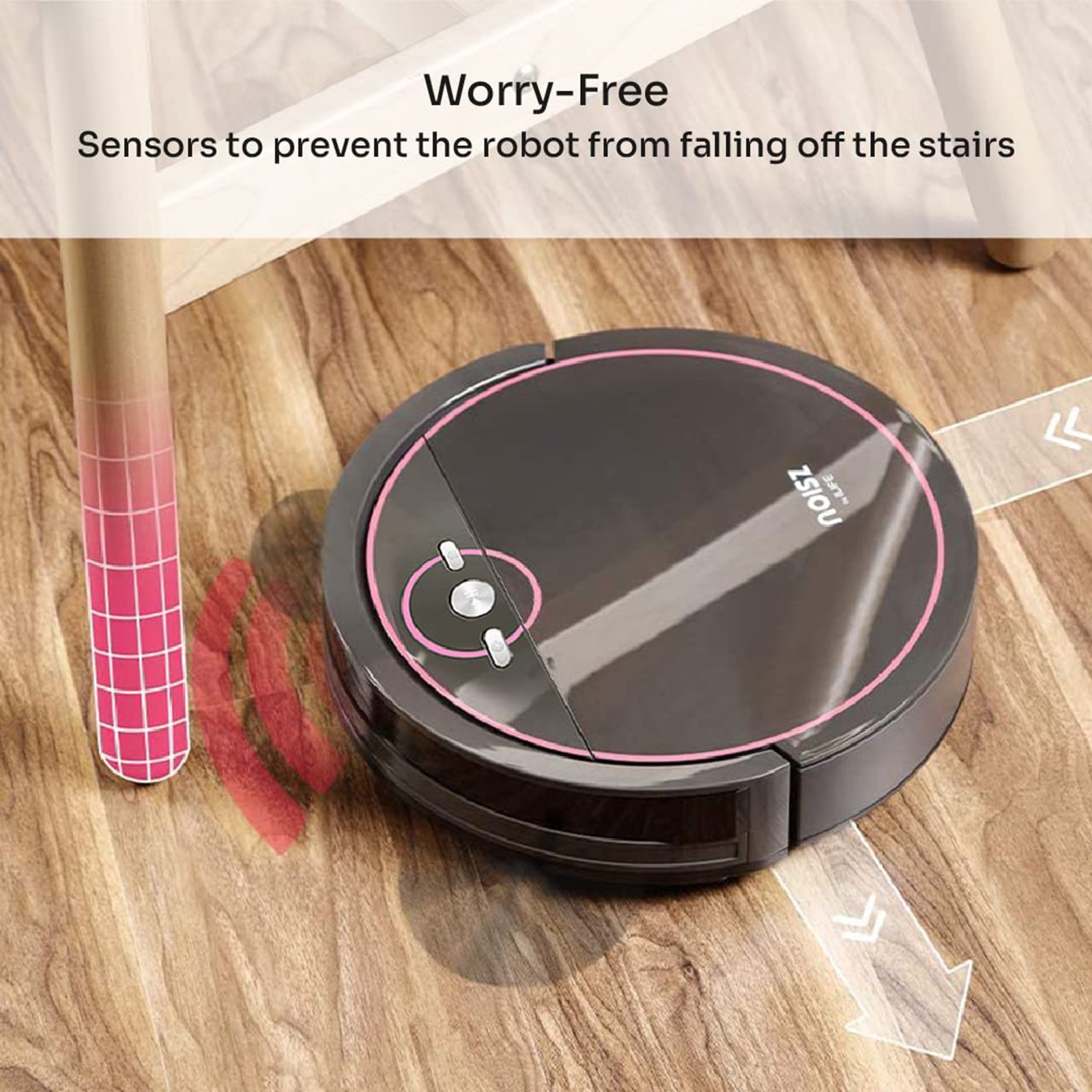 ILIFE S5 Robotic Vacuum Cleaner (300ml Tank, Black)_5