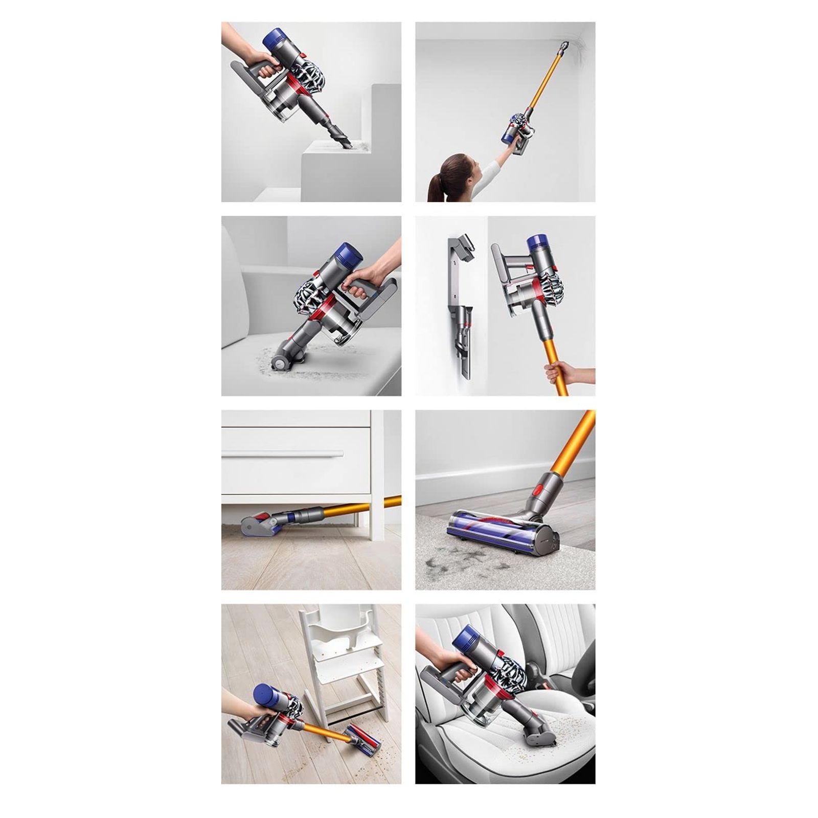 dyson V8 Absolute Portable Vacuum Cleaner (405879-01, Nickel/Yellow)_6