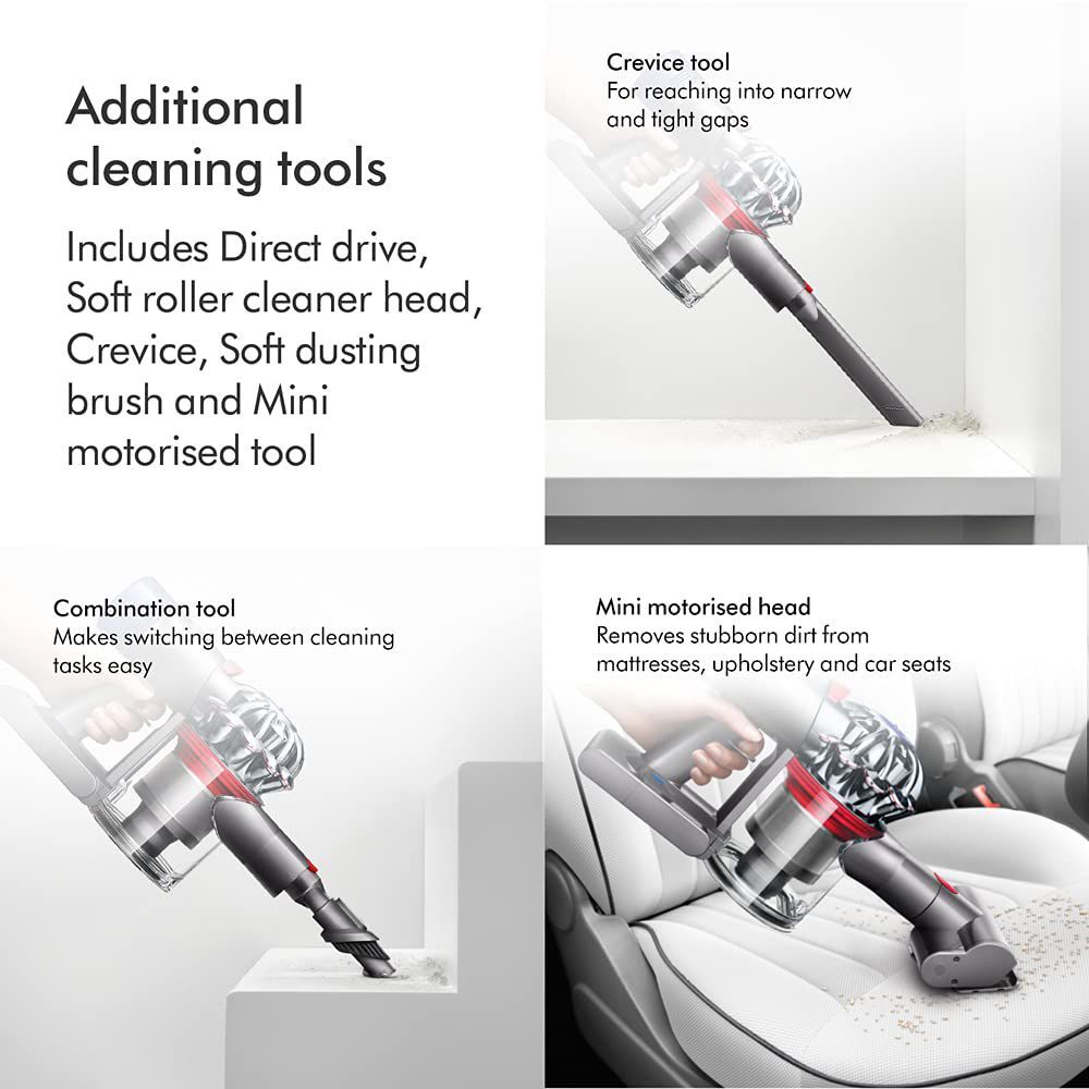 dyson V8 Absolute Portable Vacuum Cleaner (405879-01, Nickel/Yellow)_7