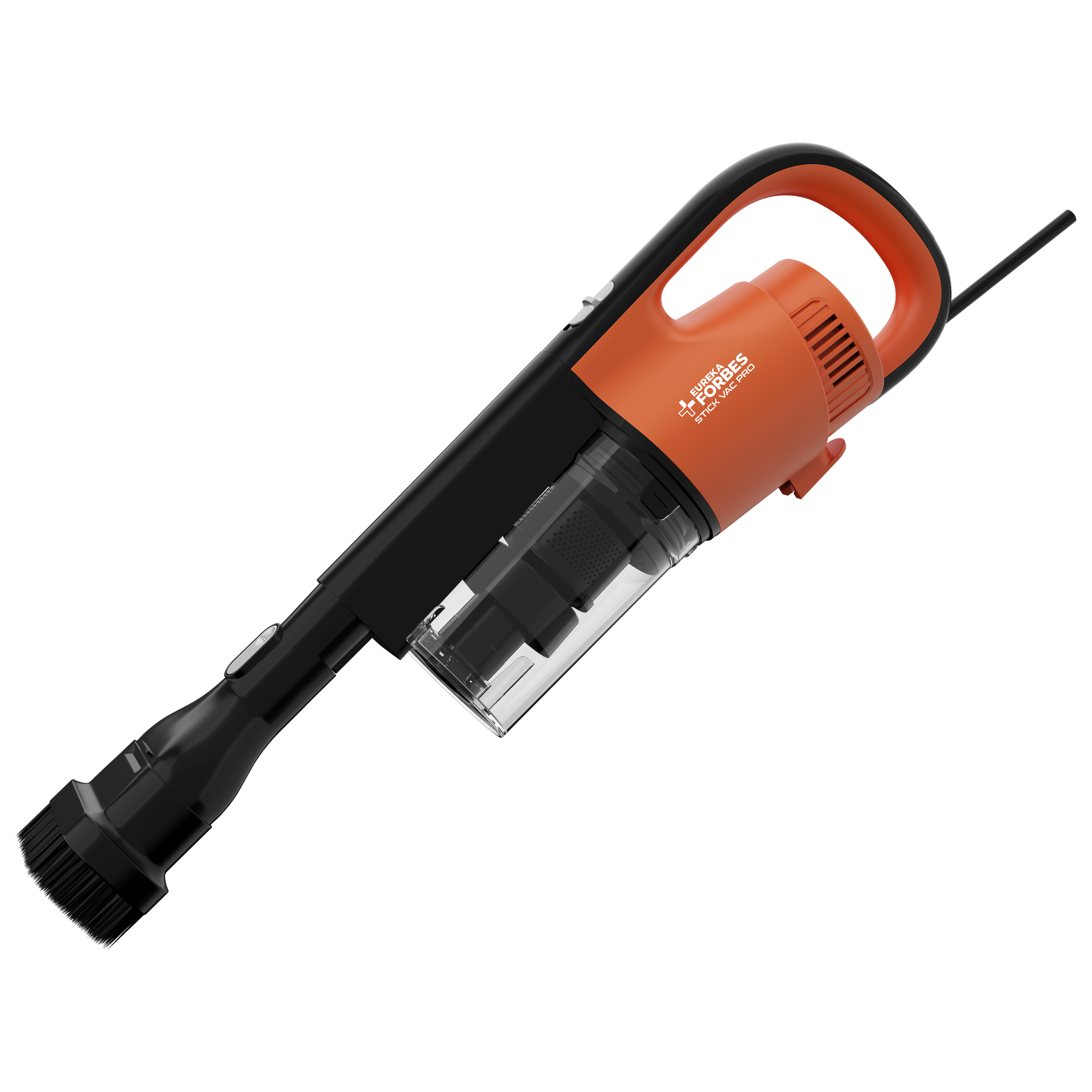 EUREKA FORBES Stick Vac NXT 550W Dry Vacuum Cleaner with Cyclonic Technology (Easy Dust Disposal, Orange & Black)_3