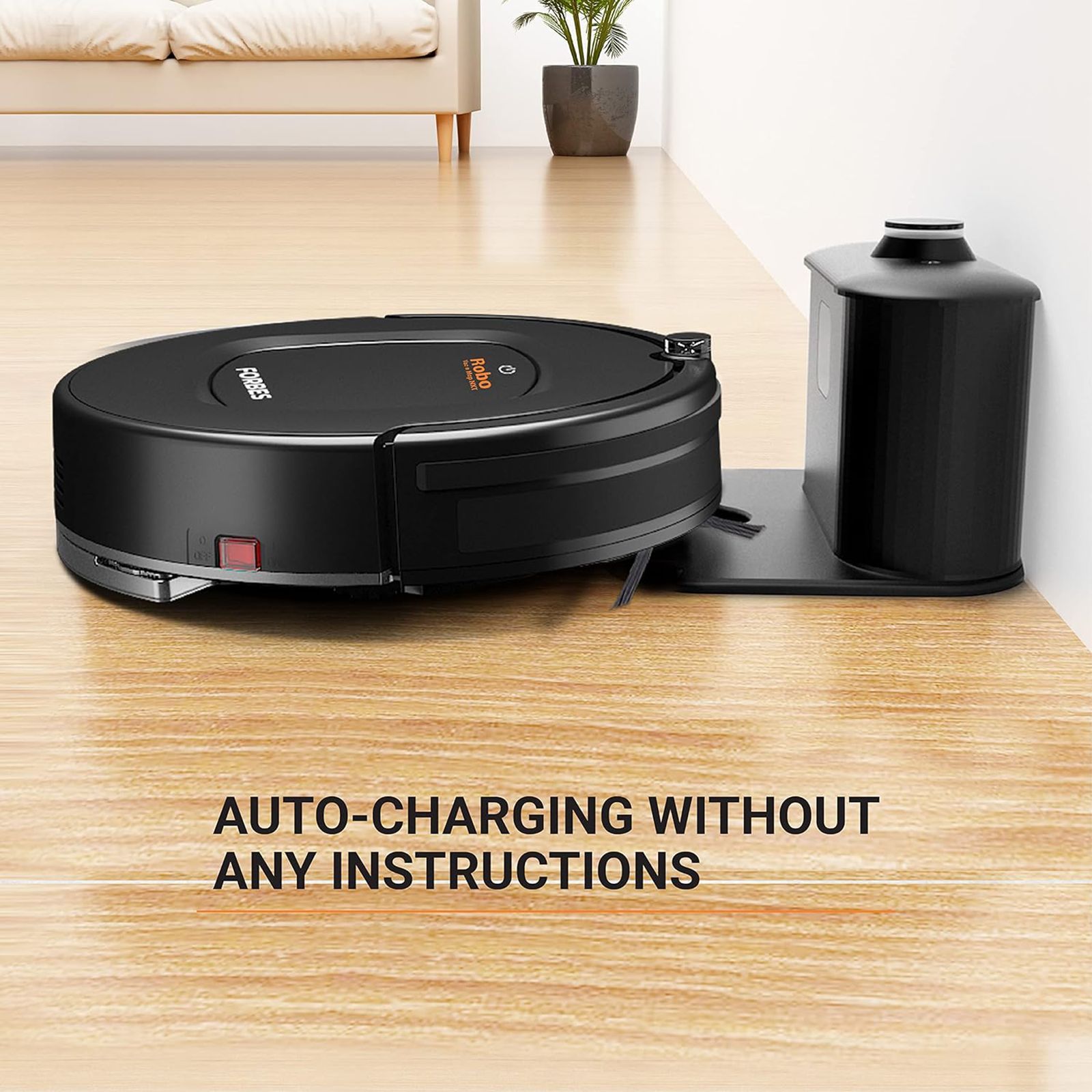 EUREKA FORBES Robo Vac n Mop NXT Vacuum Cleaner (0.5 Litres Tank, Black)_7