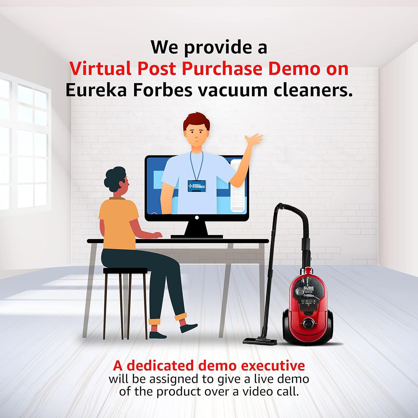 EUREKA FORBES Robo Vac n Mop NXT Vacuum Cleaner (0.5 Litres Tank, Black)_8