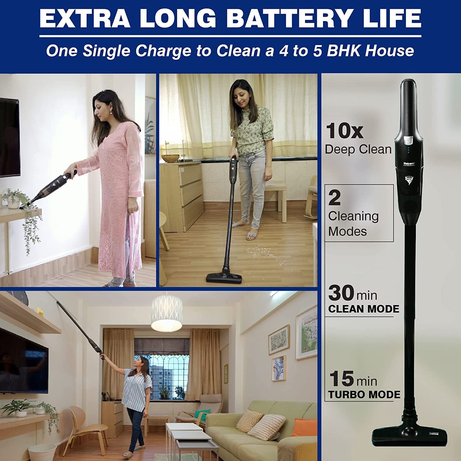 Balzano Tornado 2 in 1 100 Watts Portable Vacuum Cleaner (0.5 Litres, K-908-2, Black)_5