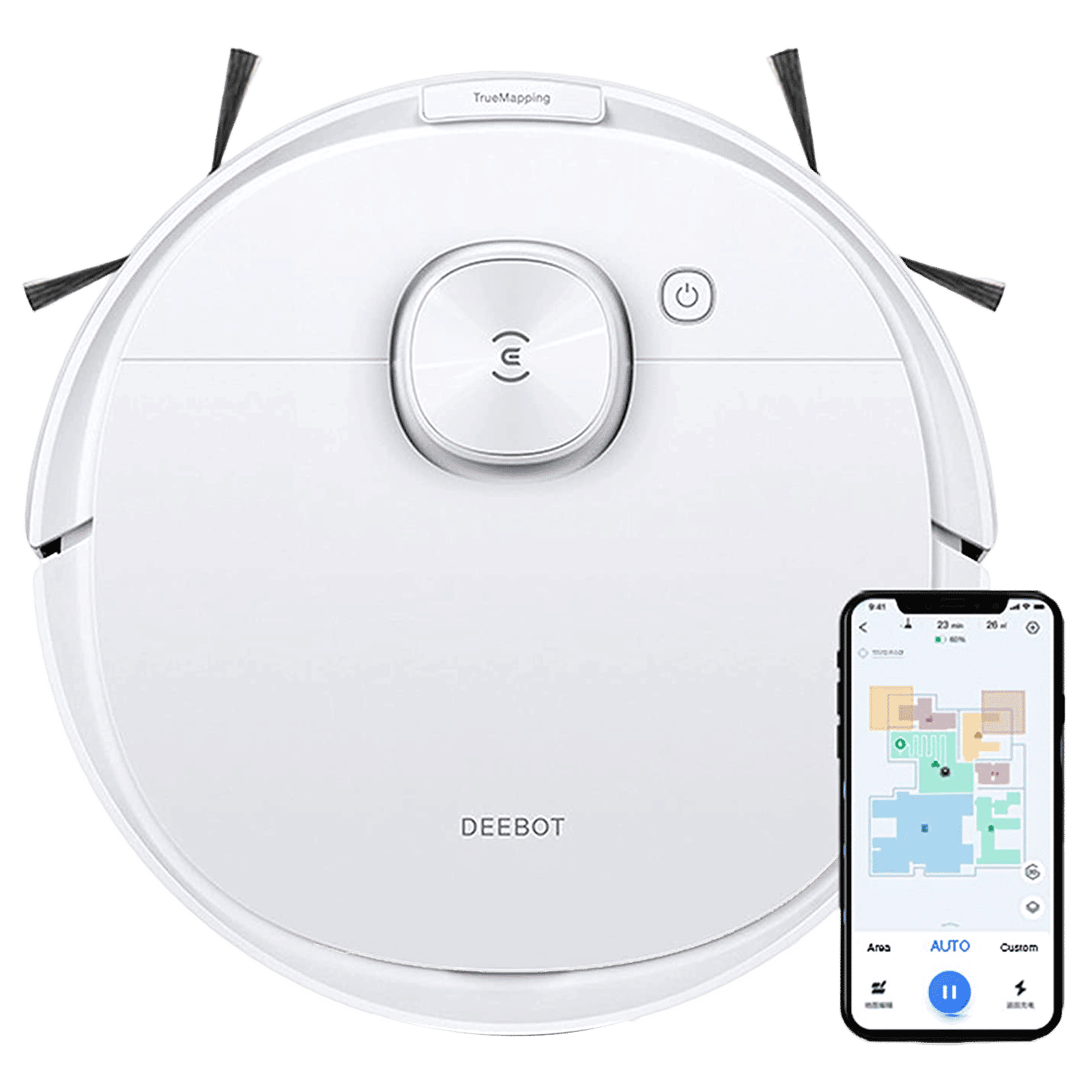 ECOVACS Deebot N8 Robotic Vacuum Cleaner (ECON8, White) ECOVACS Deebot N8 Robotic Vacuum Cleaner (ECON8, White)_1