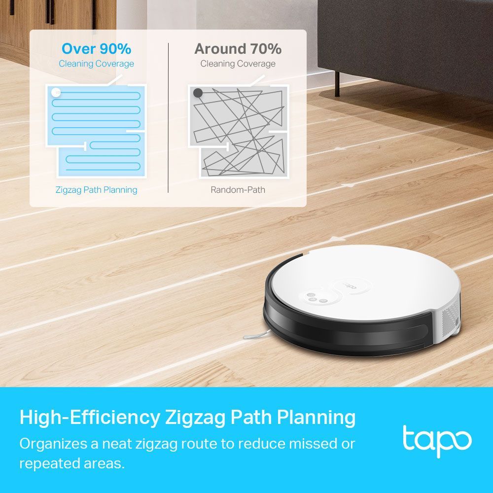tp-link Tapo RV10 Robotic Vacuum Cleaner & Mop with Wi-Fi Connectivity (Alexa & Google Assistant, White)_7